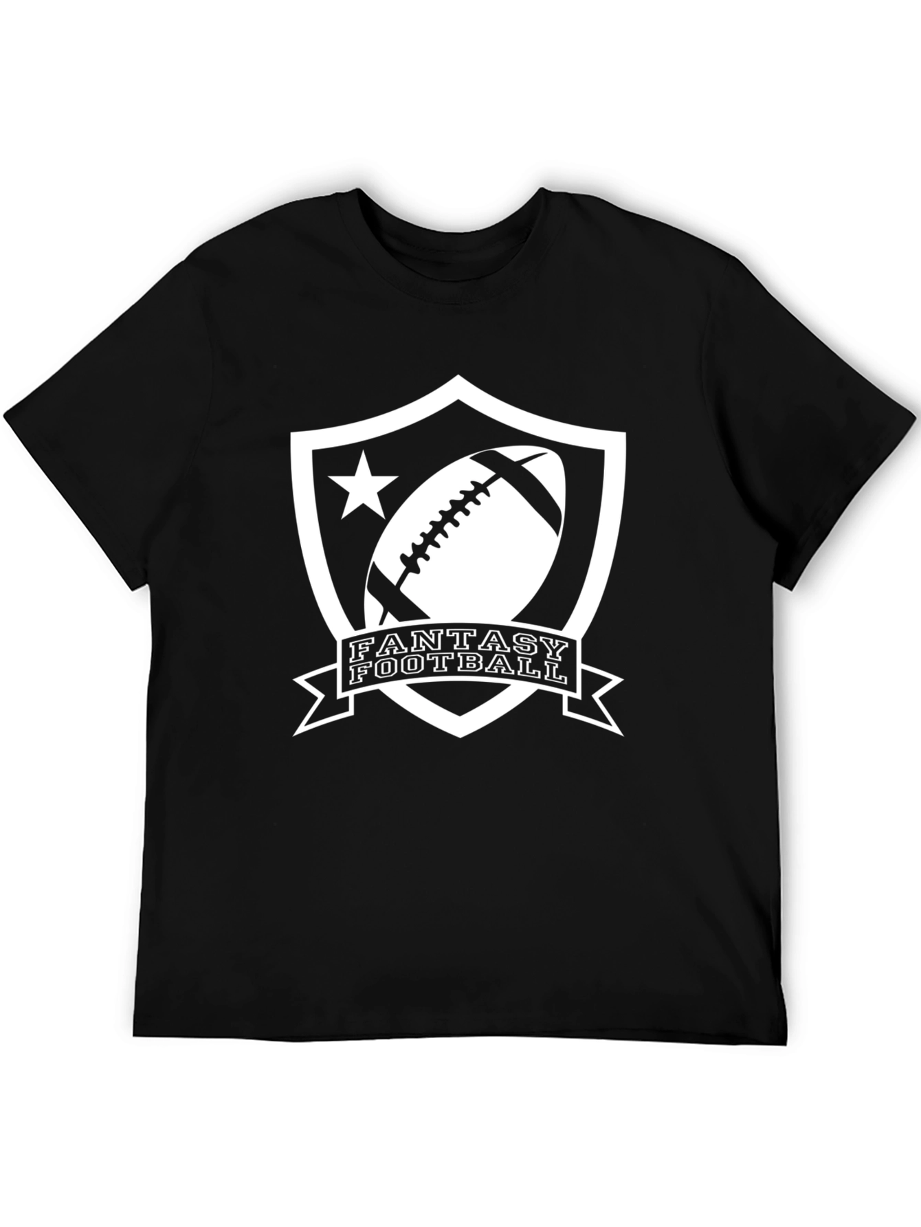 Fantasy Football Black Graphic Tee