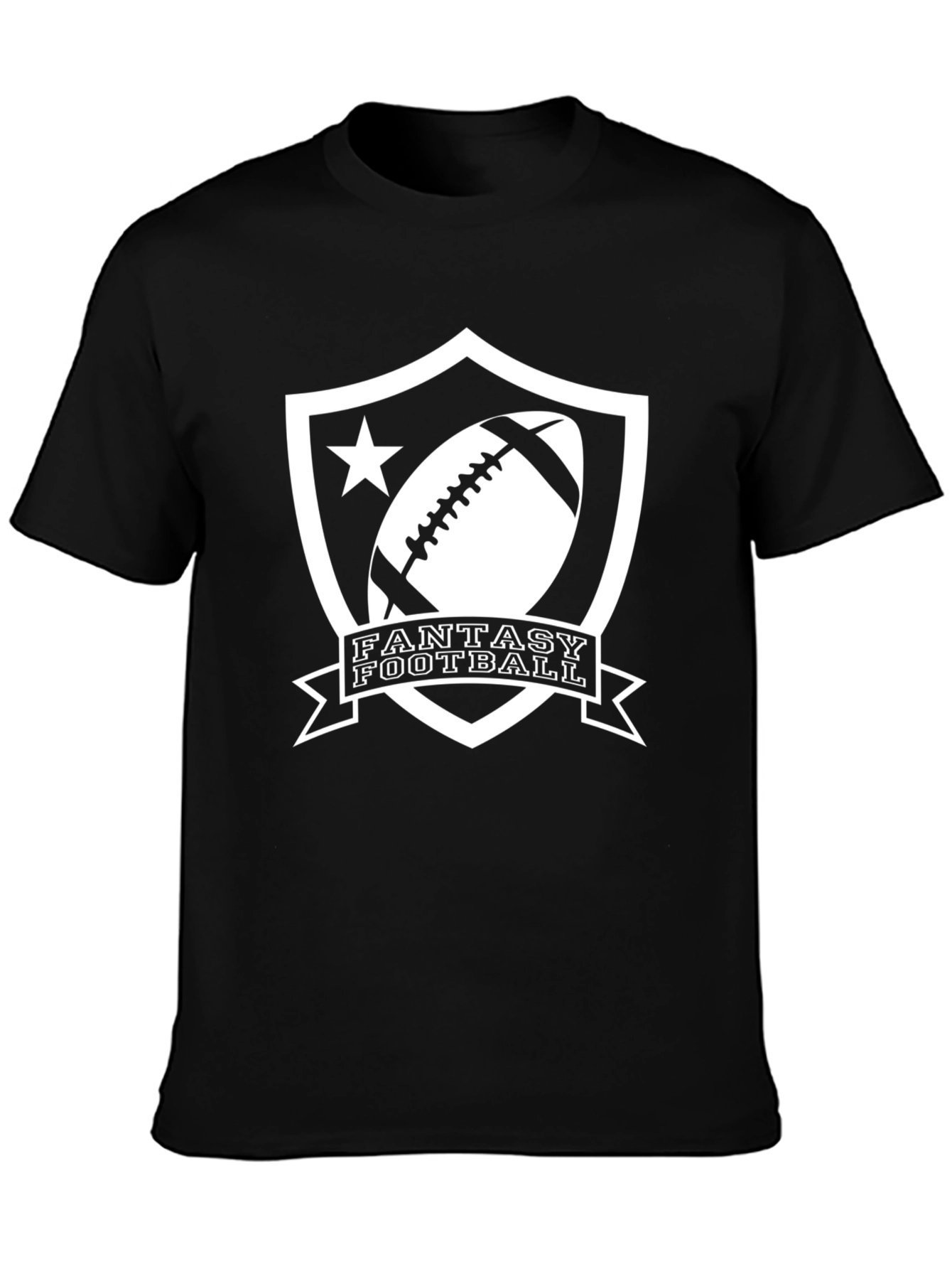 Fantasy Football Black Graphic Tee