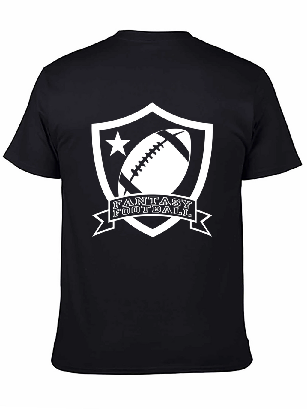 Fantasy Football Black Graphic Tee