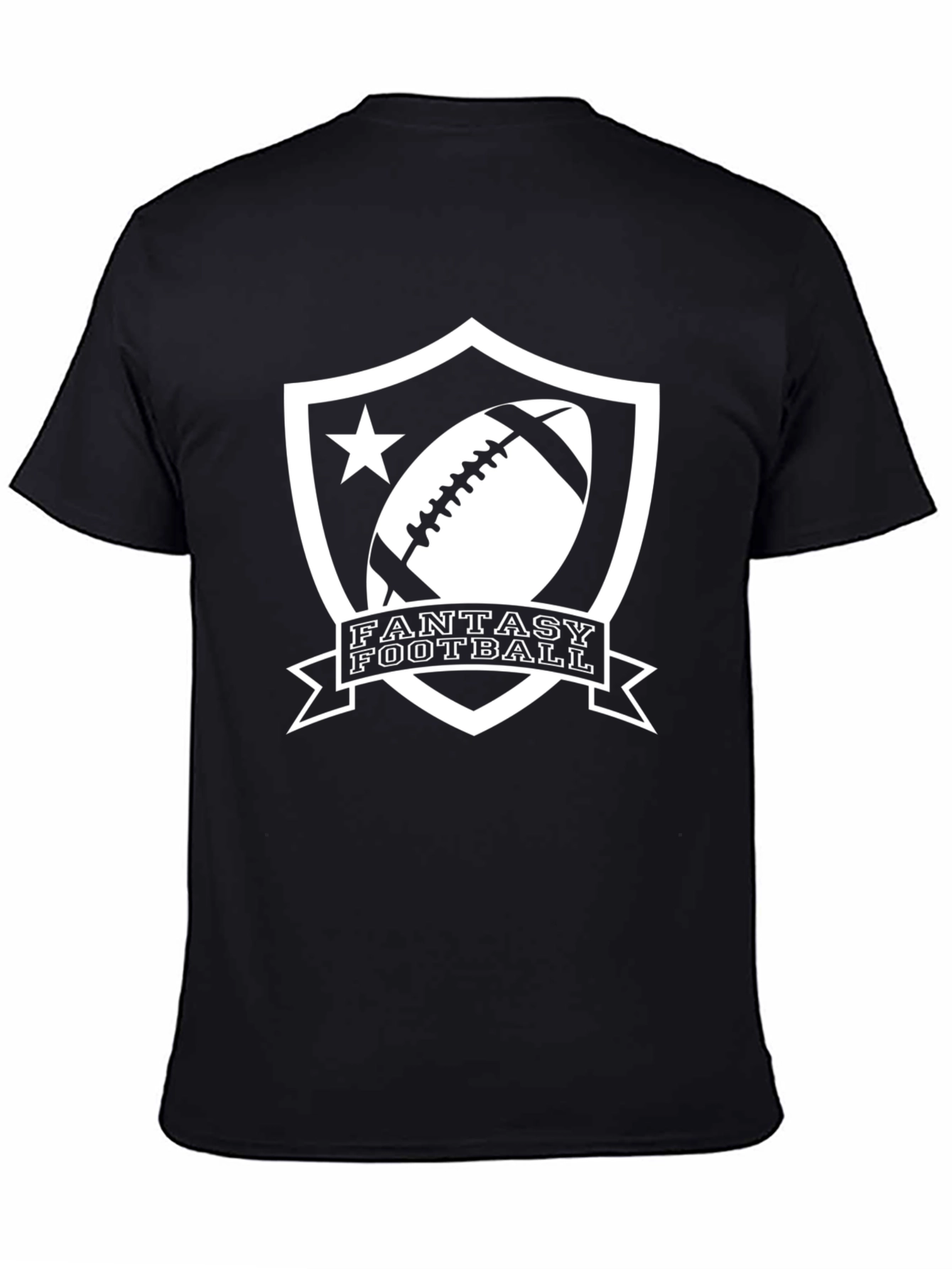 Fantasy Football Black Graphic Tee