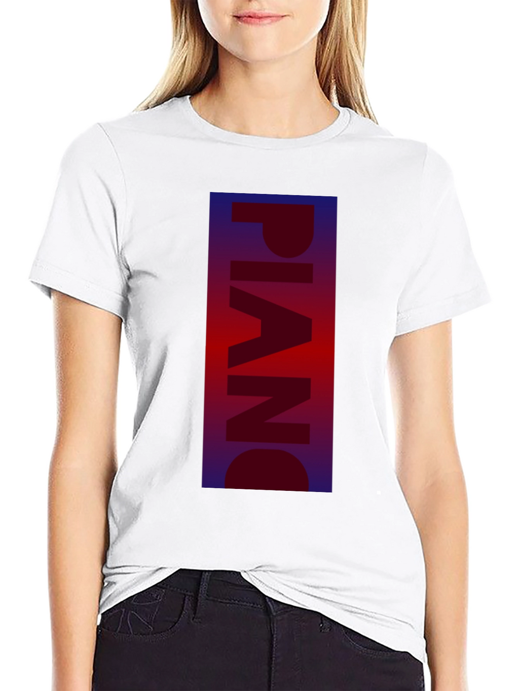 Piano Graphic Tee - Stylish Music Lover Shirt