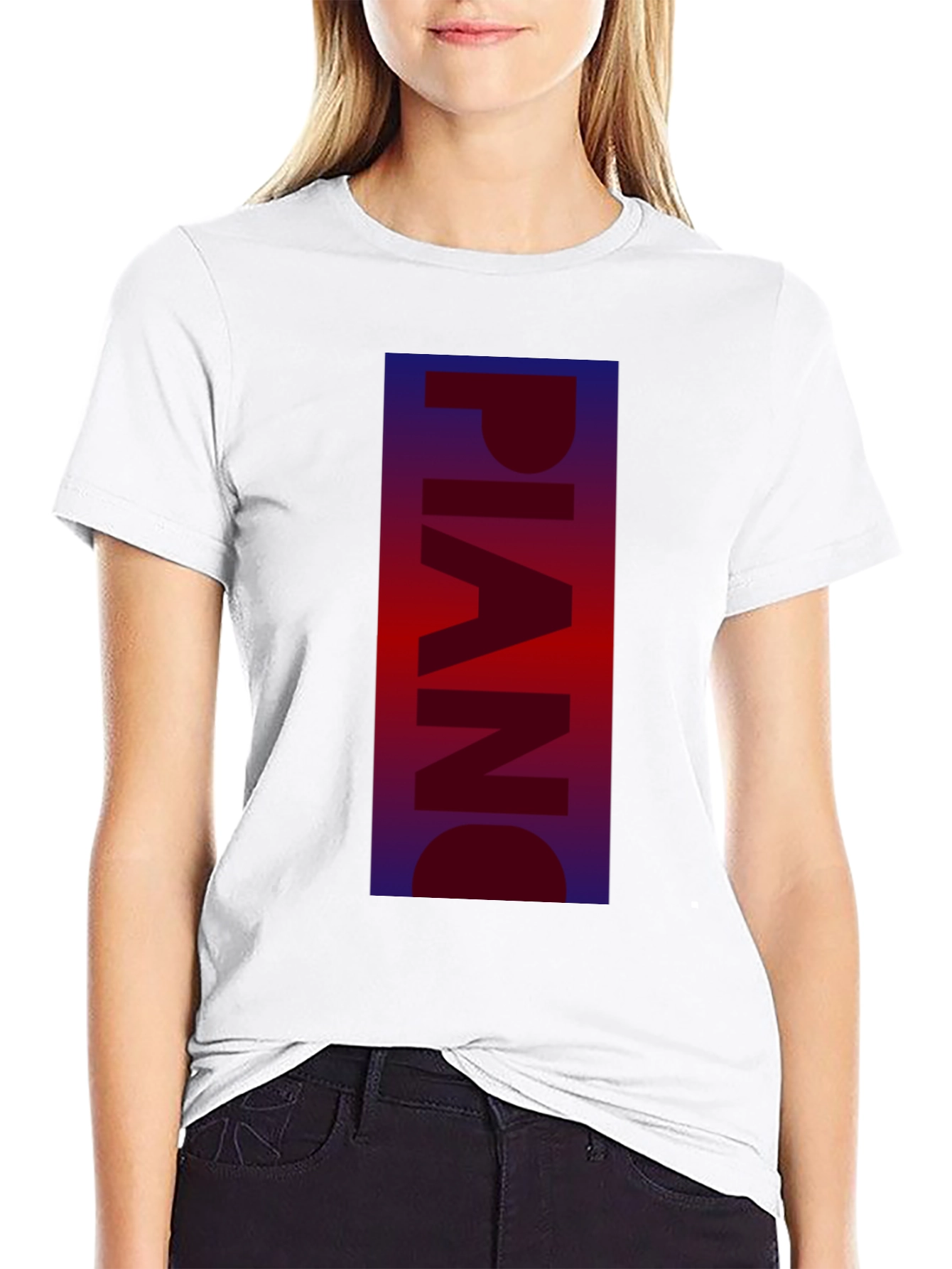Piano Graphic Tee - Stylish Music Lover Shirt