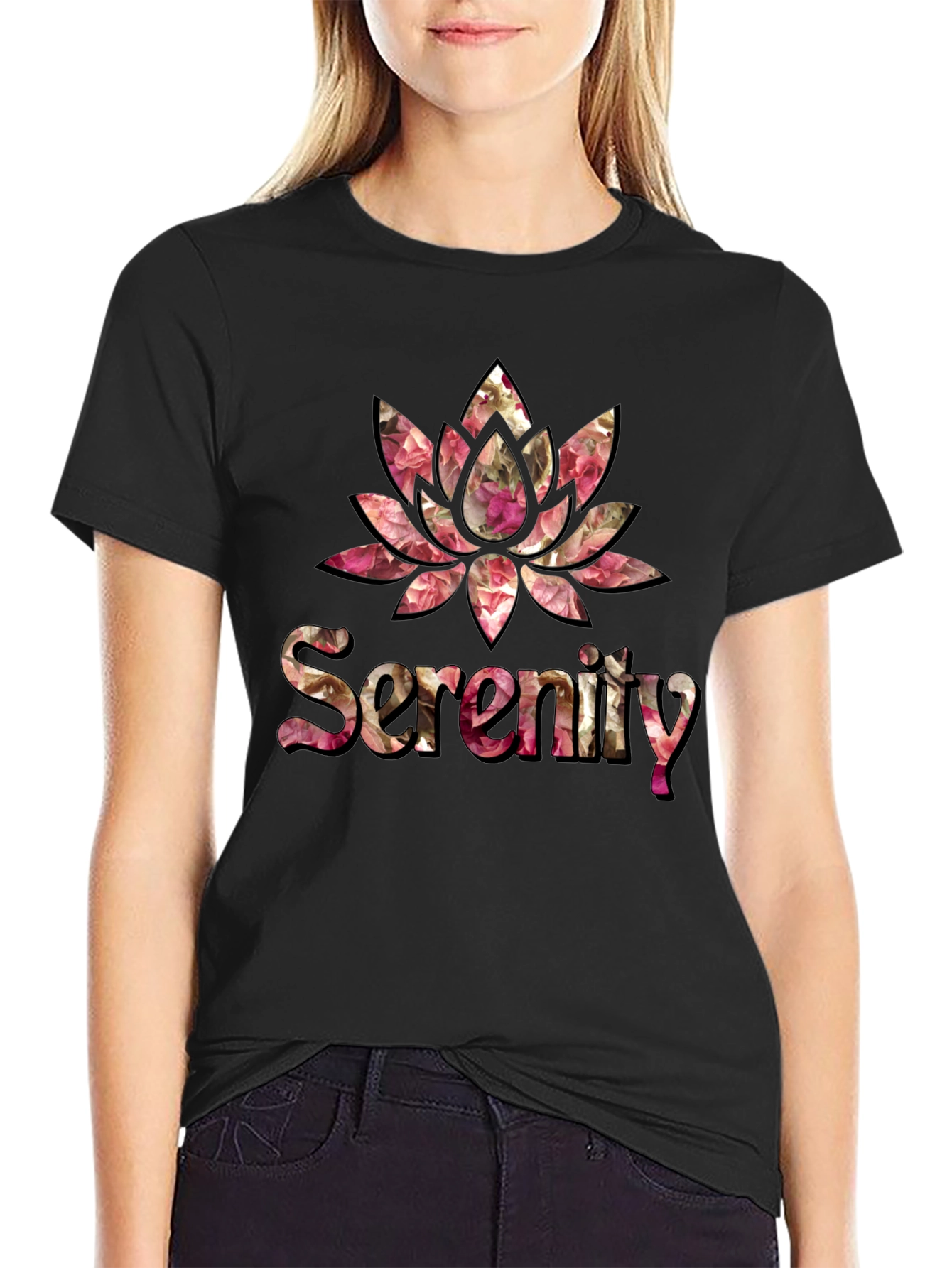 Floral Serenity Lotus T-Shirt