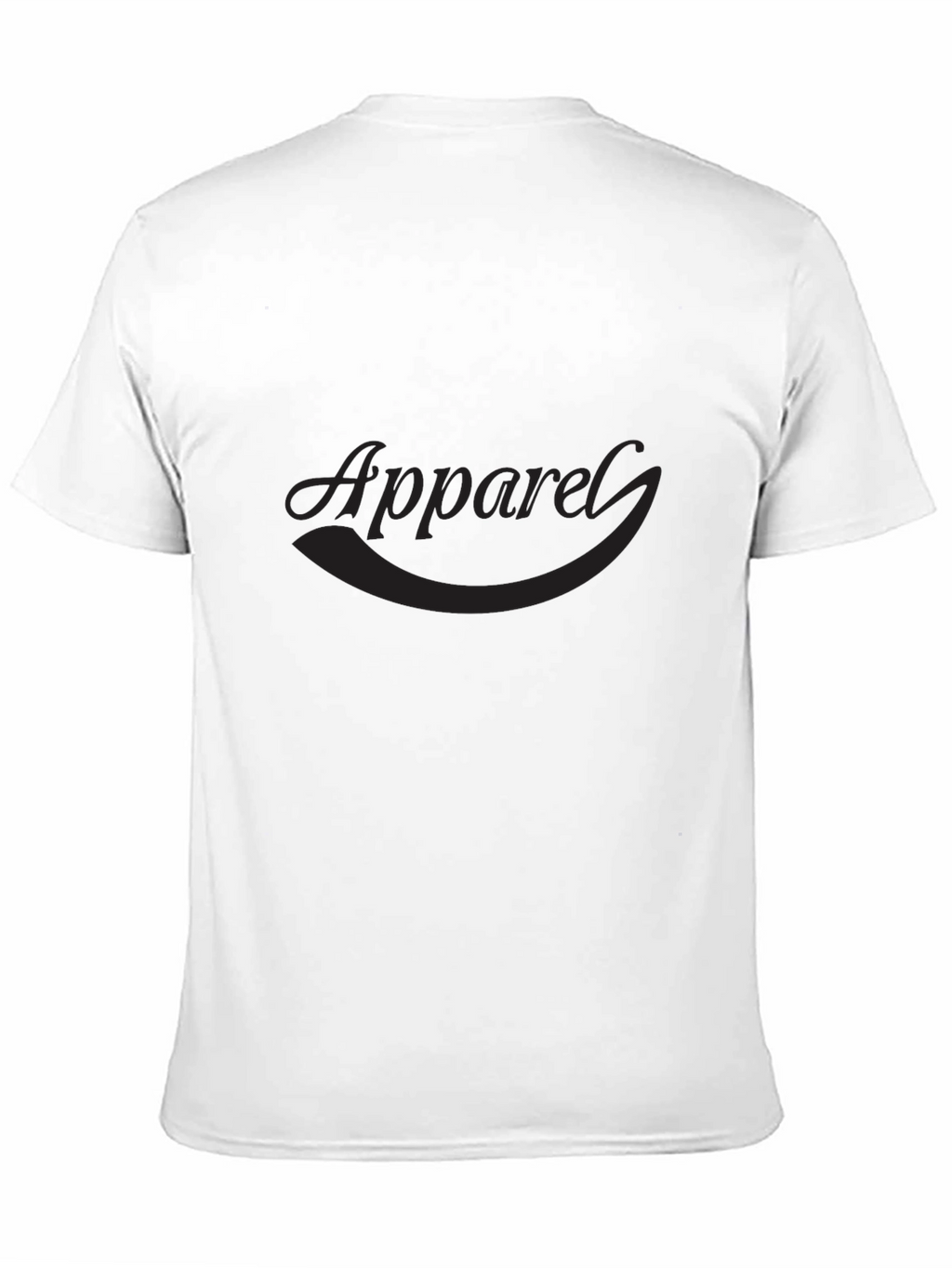 Mens Black Crew Neck Apparel T-Shirt