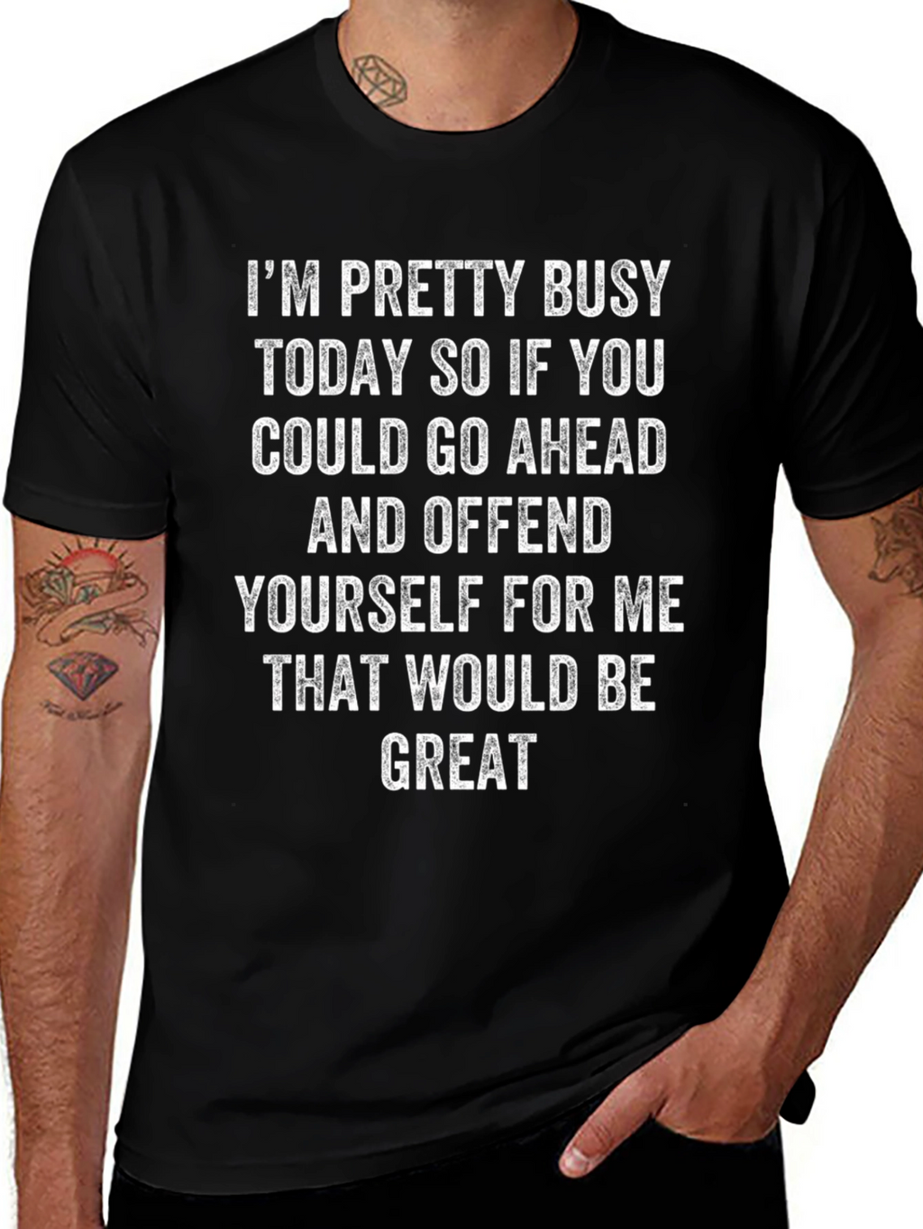 Funny Graphic Tee: Offend Yourself T-Shirt