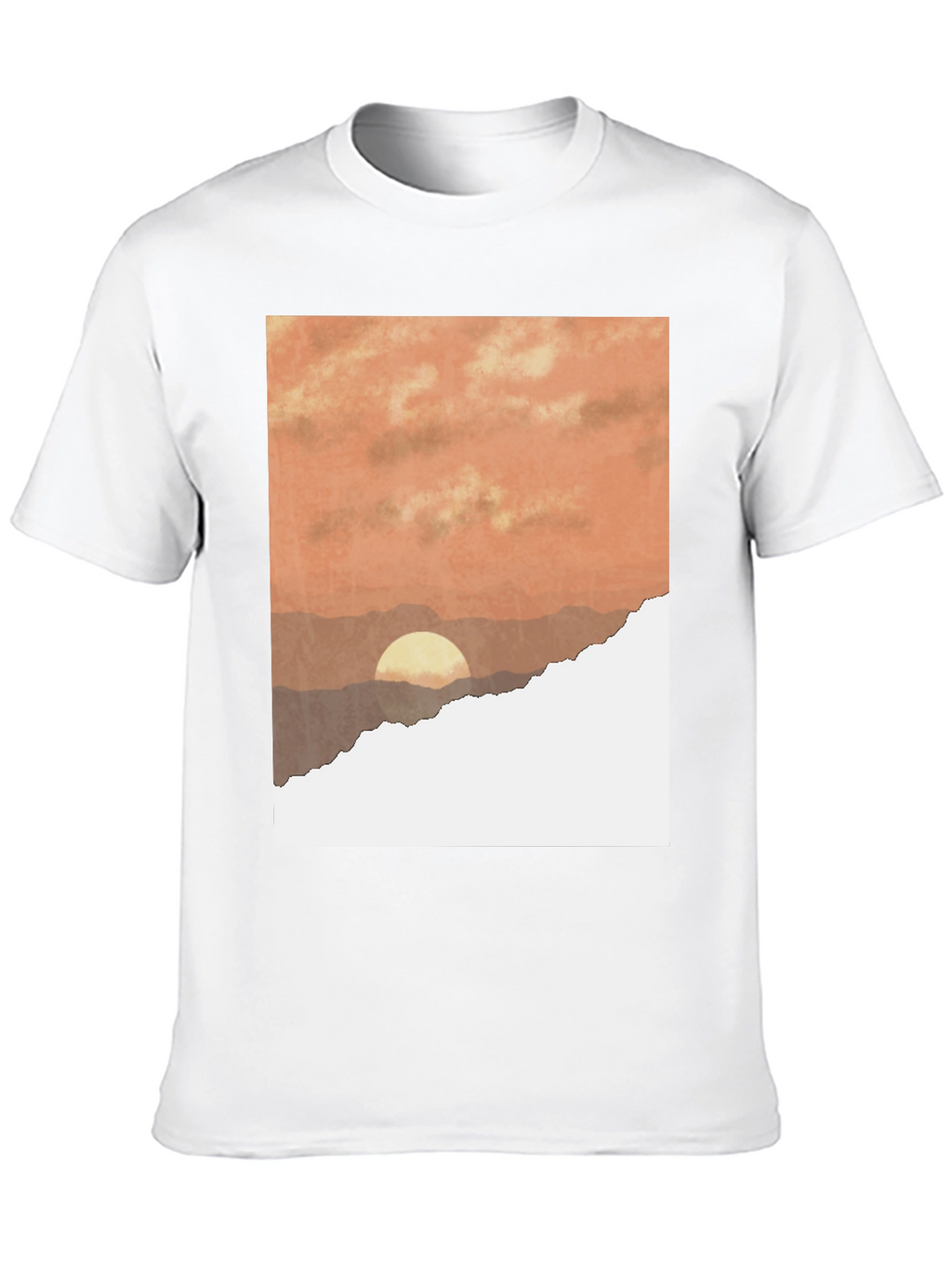 Sunset Graphic T-Shirt - Stylish Black Tee