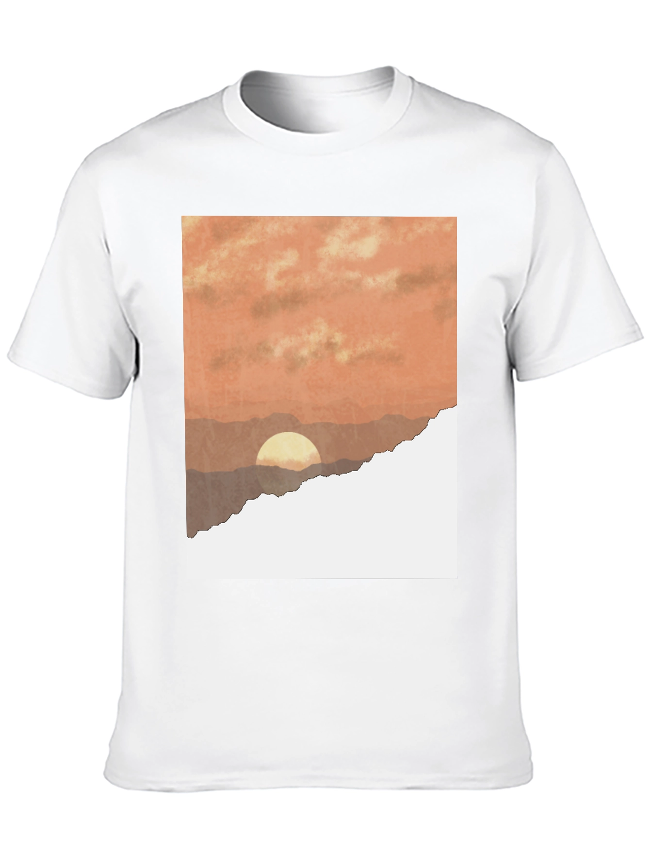 Sunset Graphic T-Shirt - Stylish Black Tee