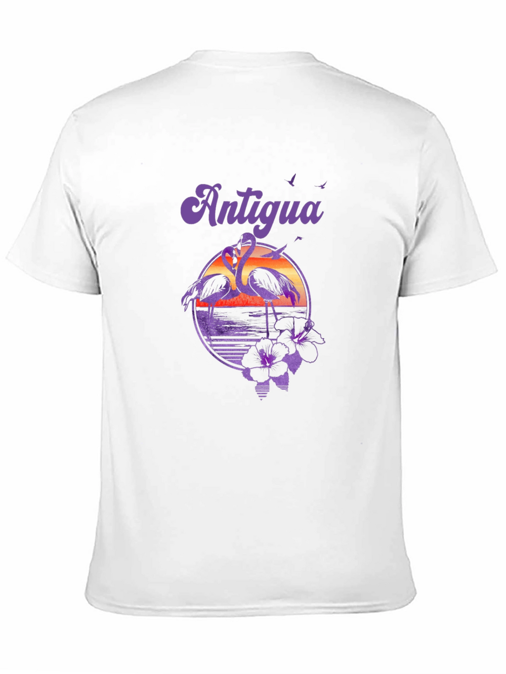 Antigua Flamingo Sunset Graphic T-Shirt