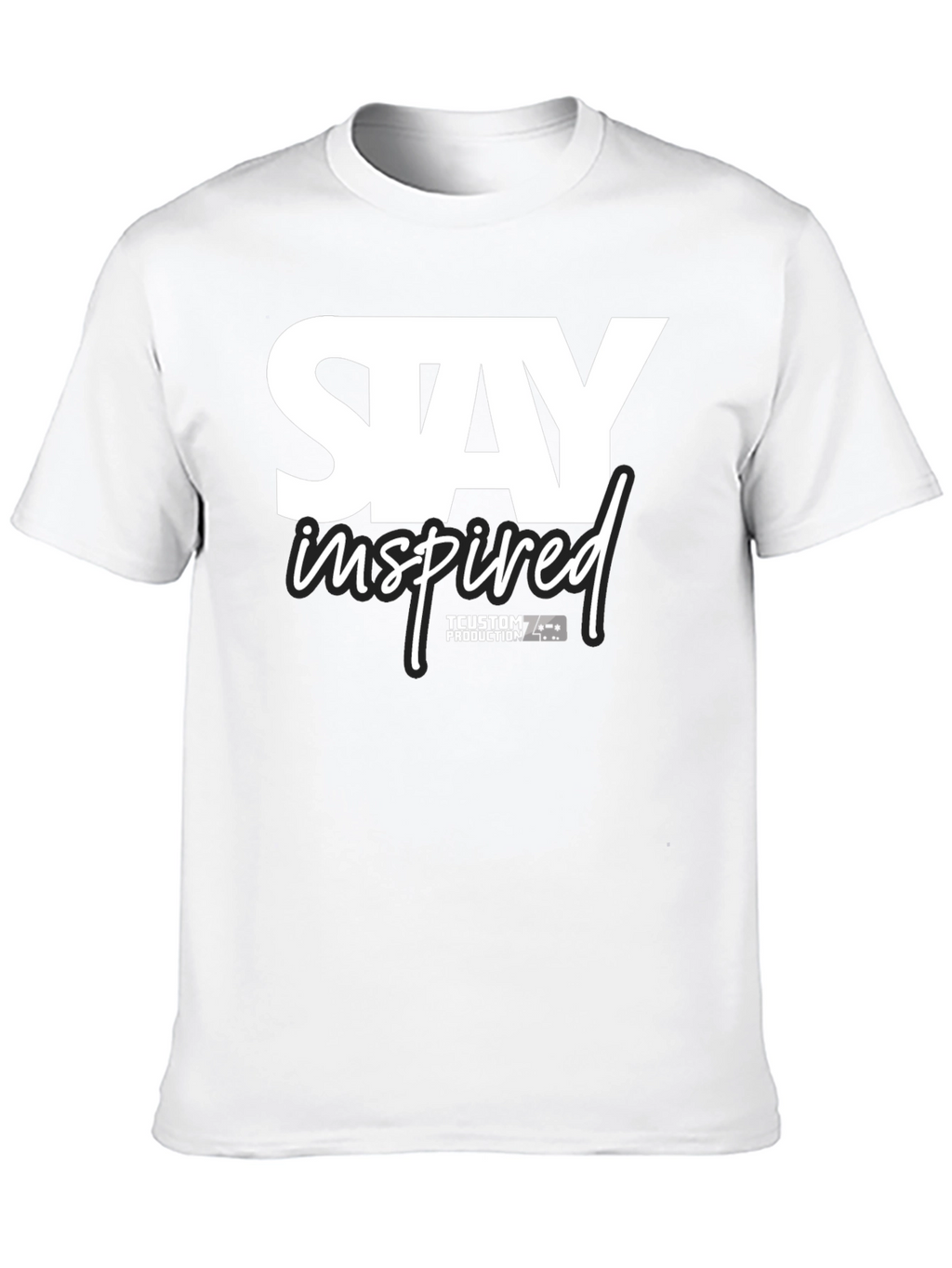 Stay Inspired Black Graphic Tee