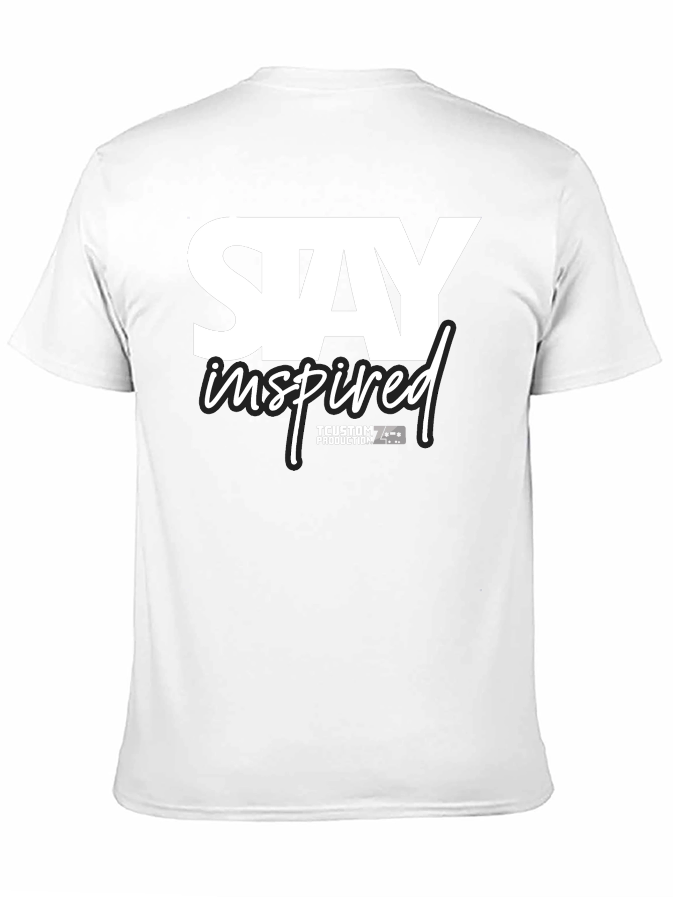 Stay Inspired Black Graphic Tee