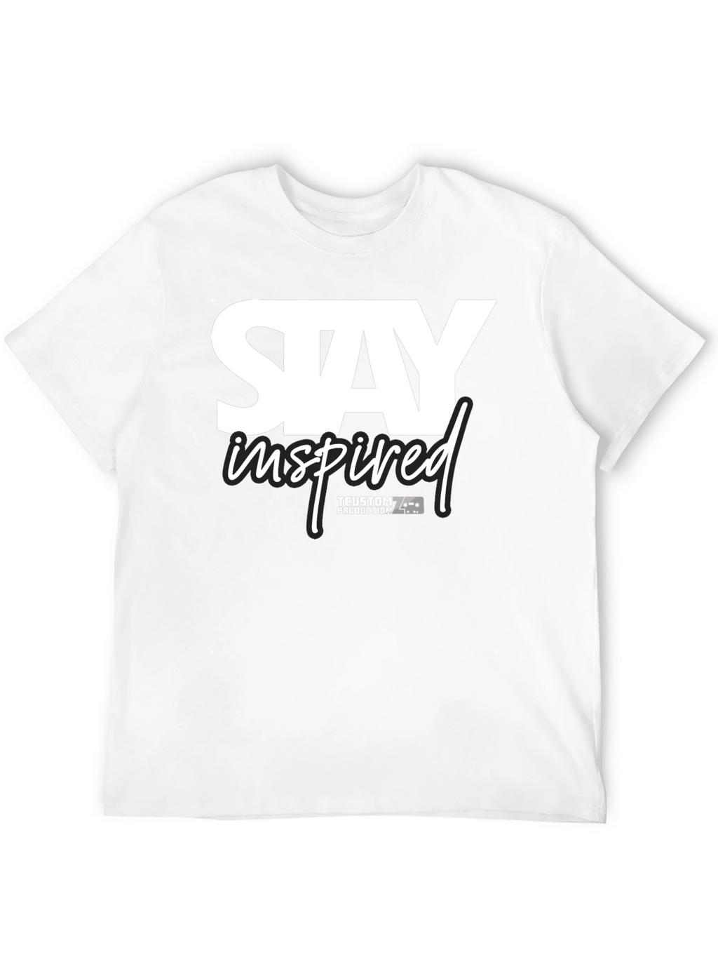 Stay Inspired Black Graphic Tee