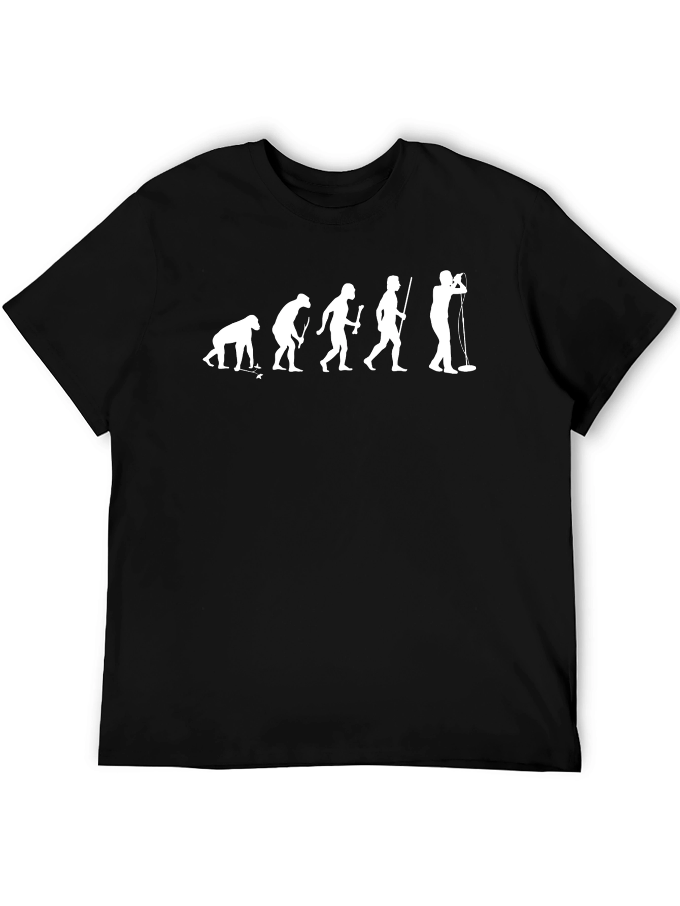Evolution of Rock Music Black T-Shirt