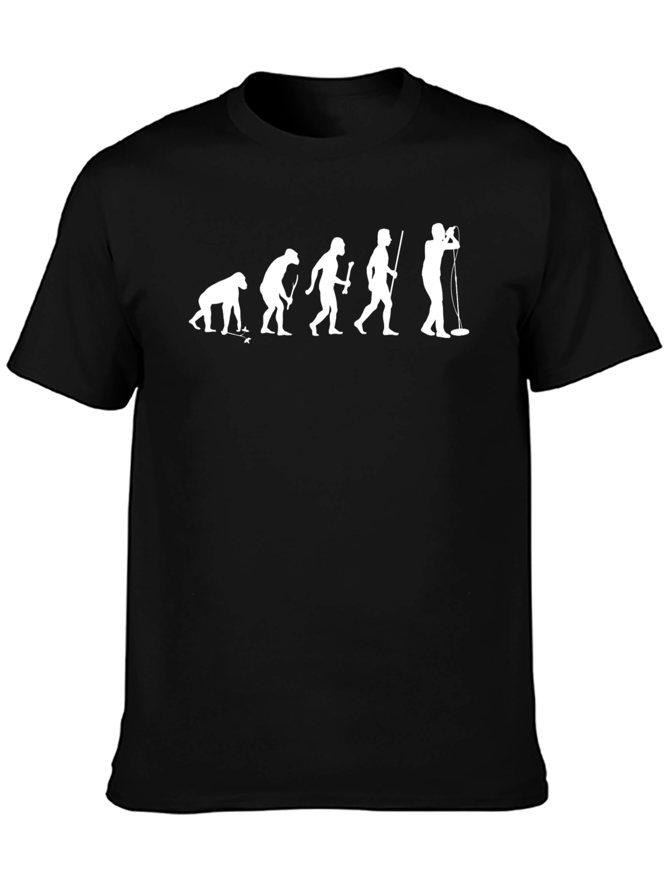 Evolution of Rock Music Black T-Shirt