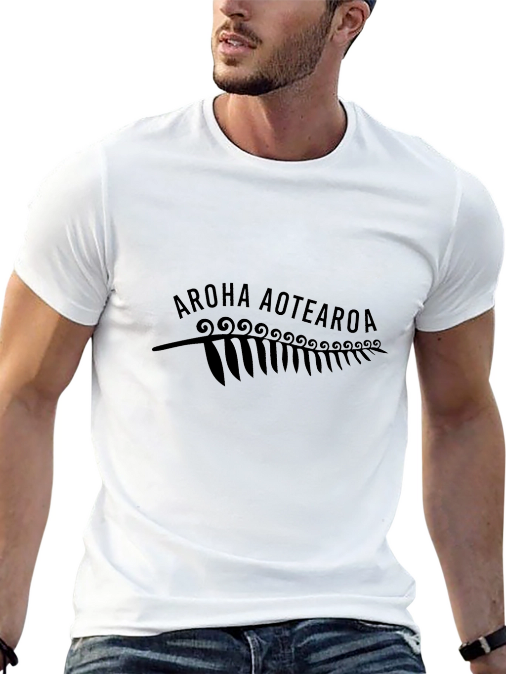 Aroha Aotearoa Black T-Shirt