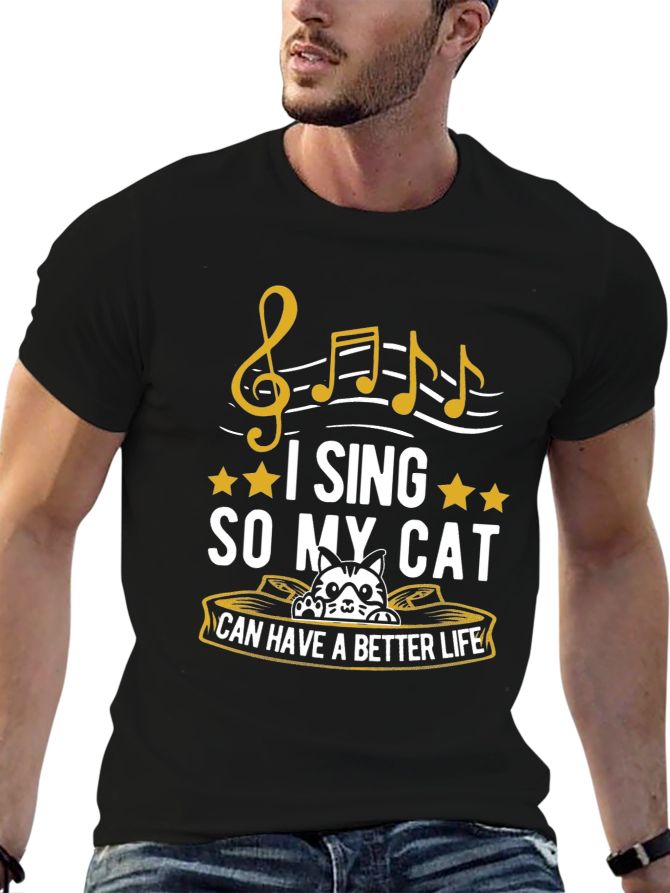 I Sing So My Cat Can Have a Better Life T-Shirt
