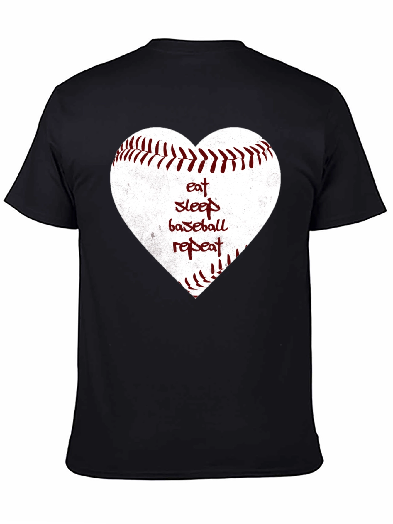 Eat Sleep Baseball Repeat Heart T-Shirt