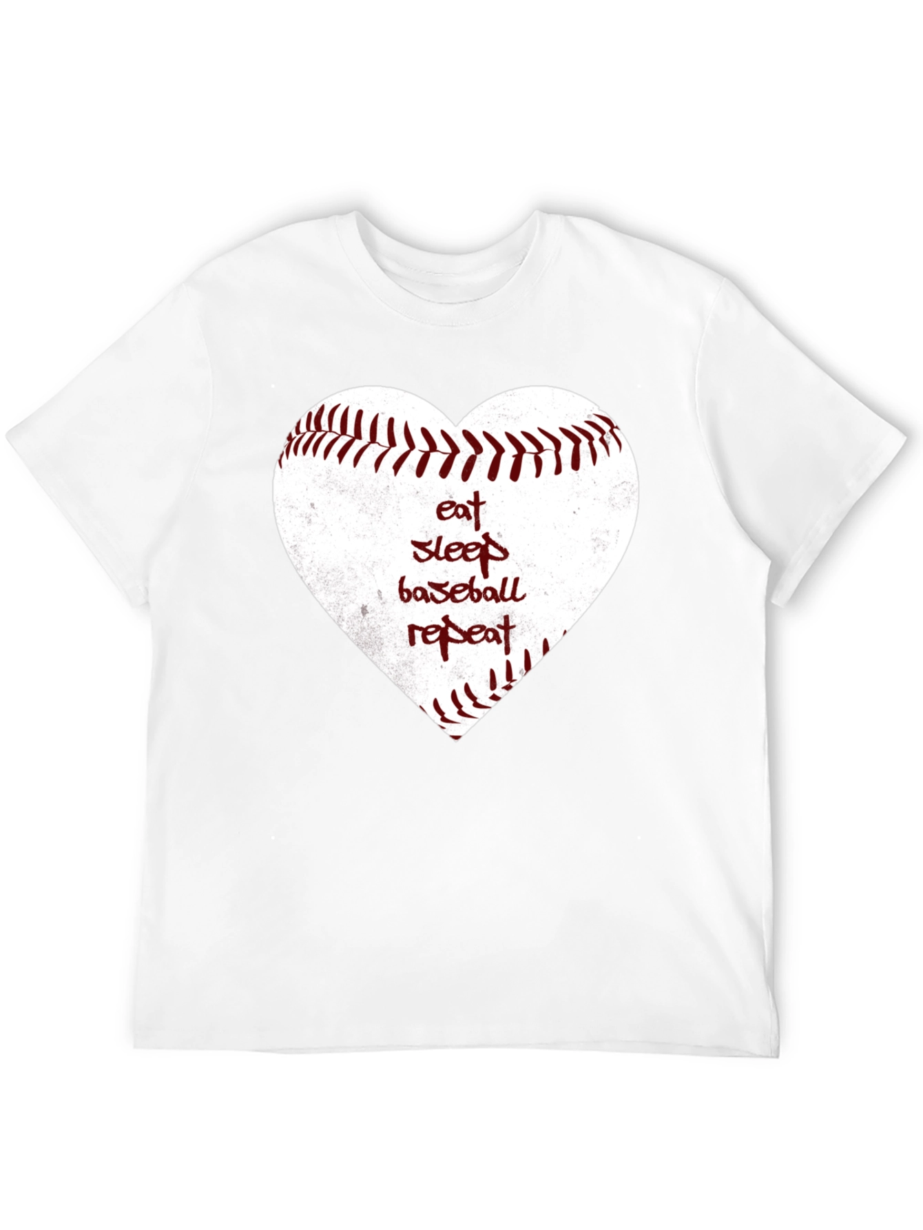 Eat Sleep Baseball Repeat Heart T-Shirt