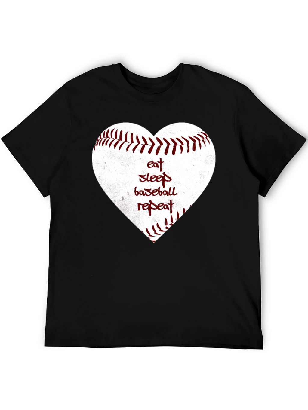 Eat Sleep Baseball Repeat Heart T-Shirt