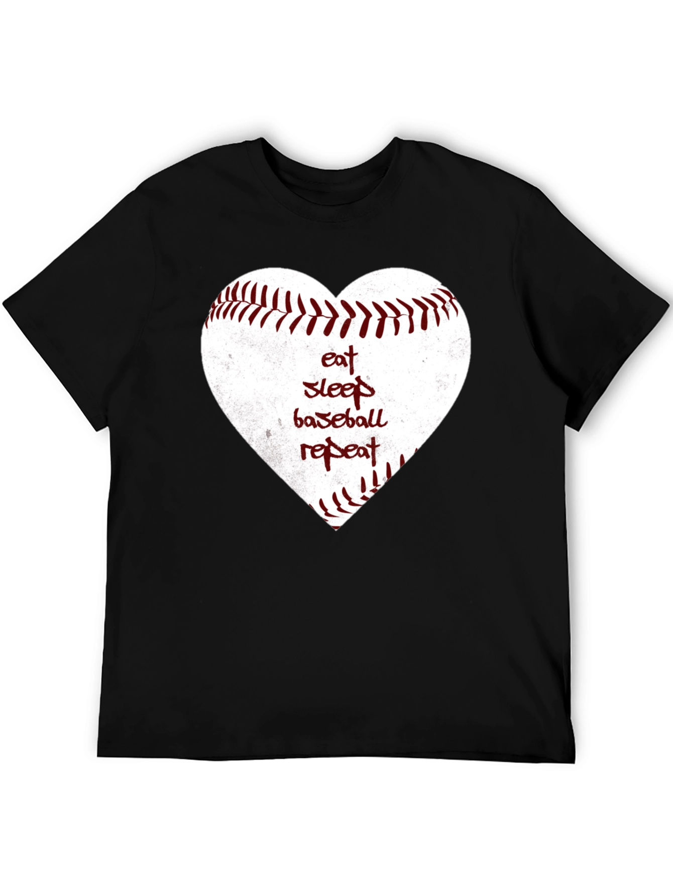 Eat Sleep Baseball Repeat Heart T-Shirt