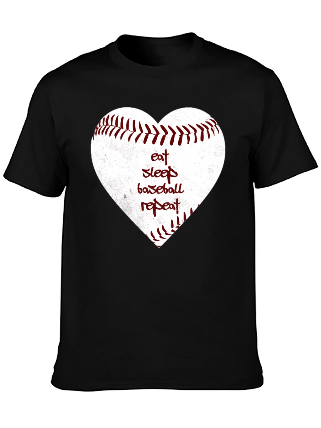 Eat Sleep Baseball Repeat Heart T-Shirt