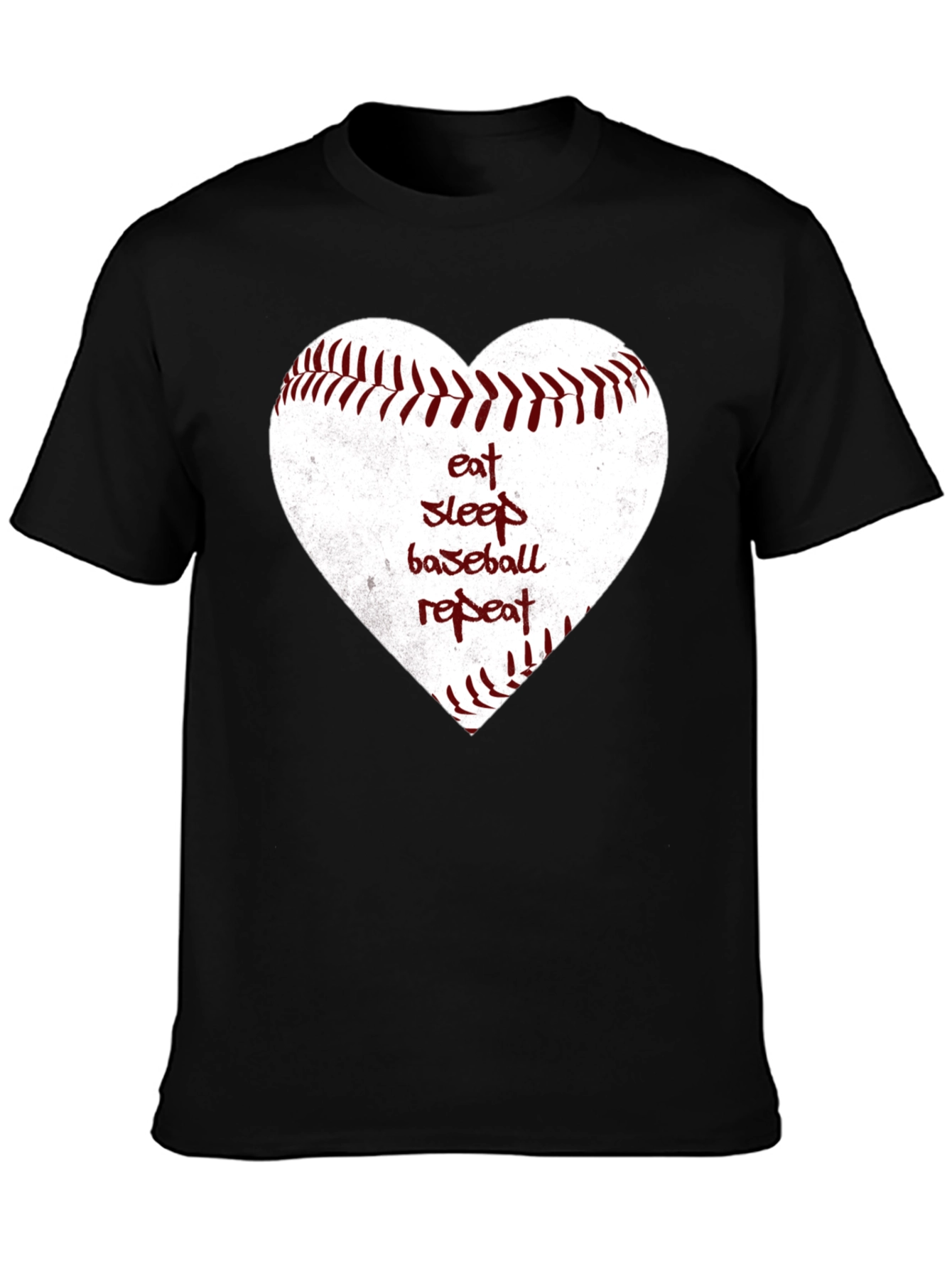 Eat Sleep Baseball Repeat Heart T-Shirt