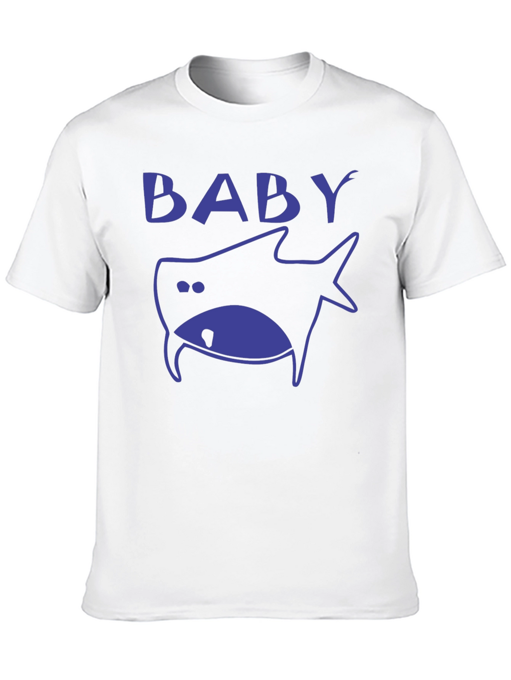 Baby Shark Graphic Print Mens Black T-Shirt