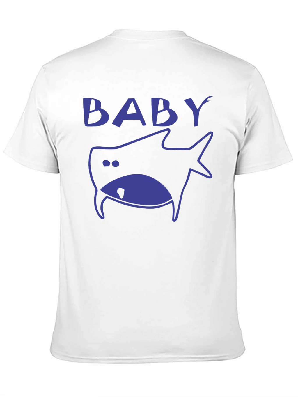 Baby Shark Graphic Print Mens Black T-Shirt