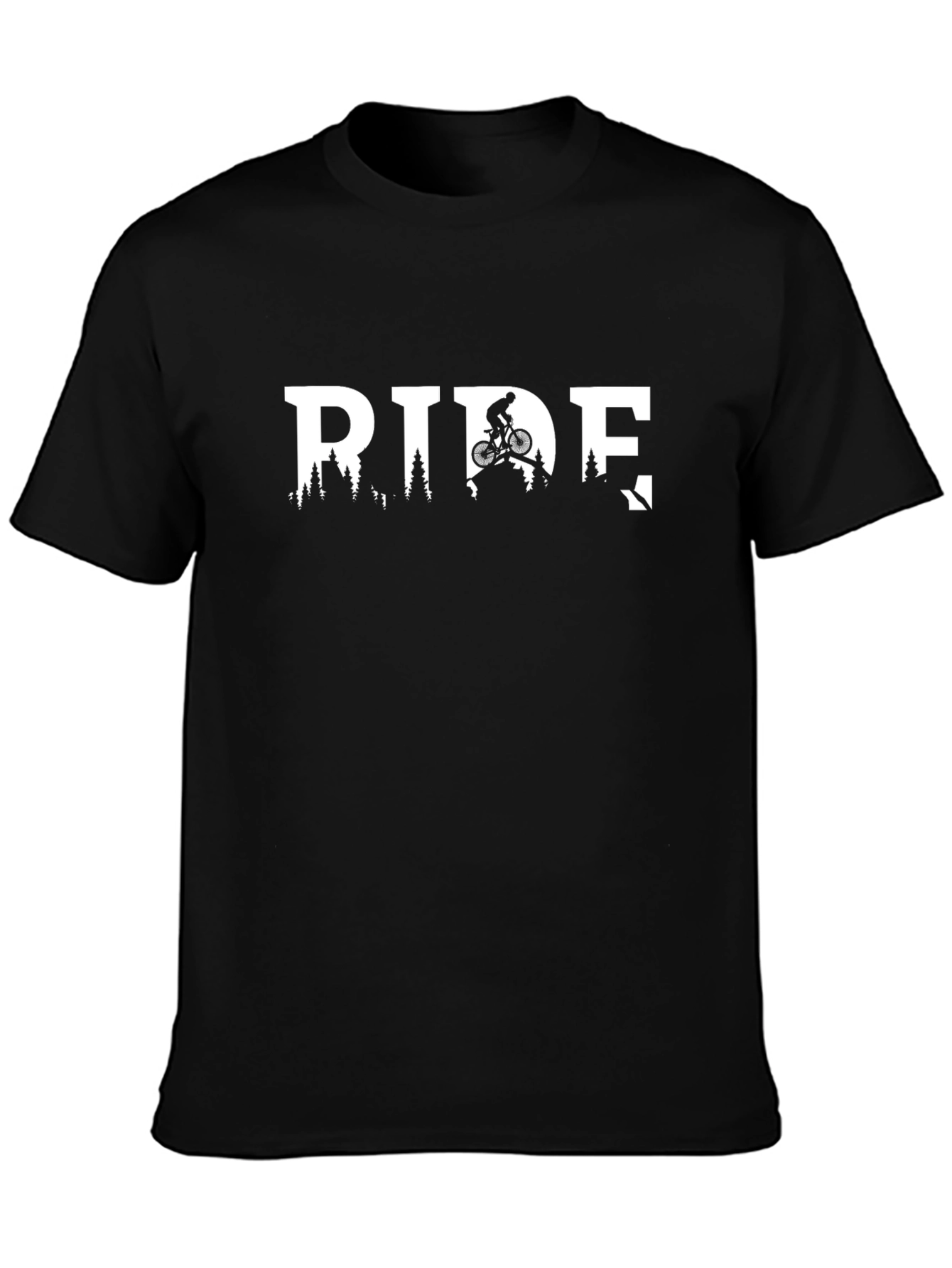 Ride Mountain Bike Graphic T-Shirt - Black