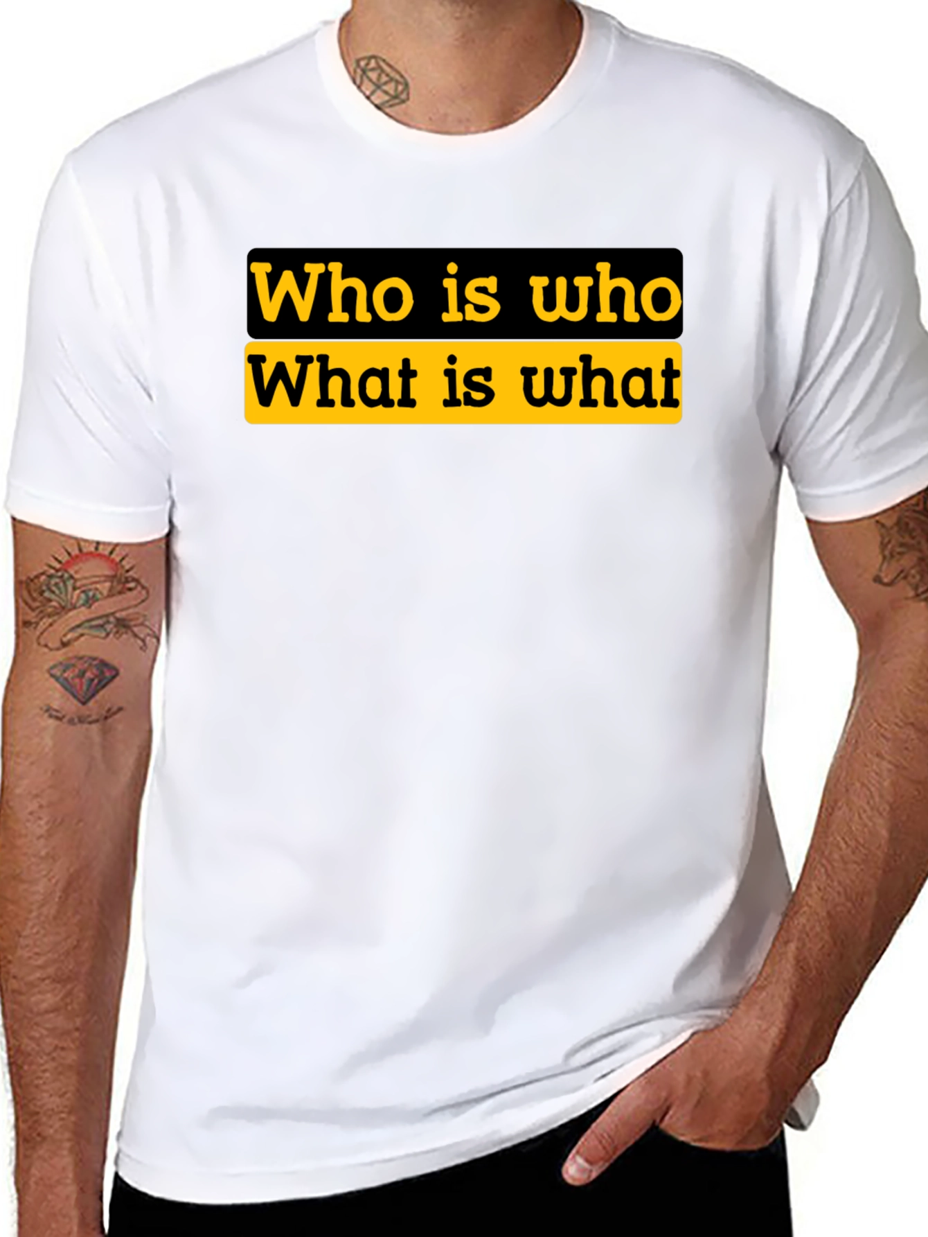 Who is Who T-Shirt - Statement Tee