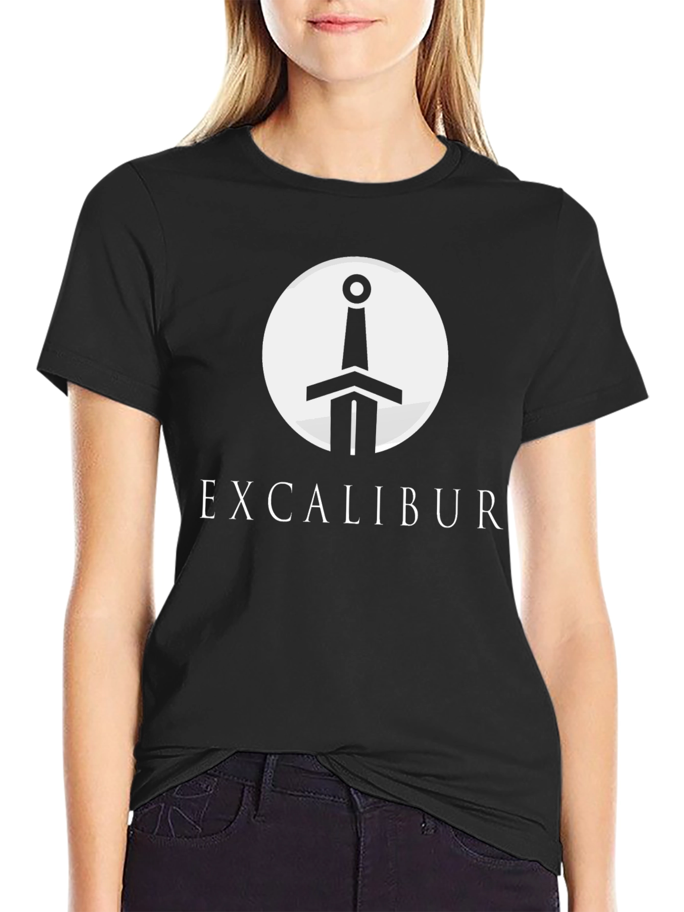 Excalibur Sword Graphic T-Shirt - Classic King Arthur Tee