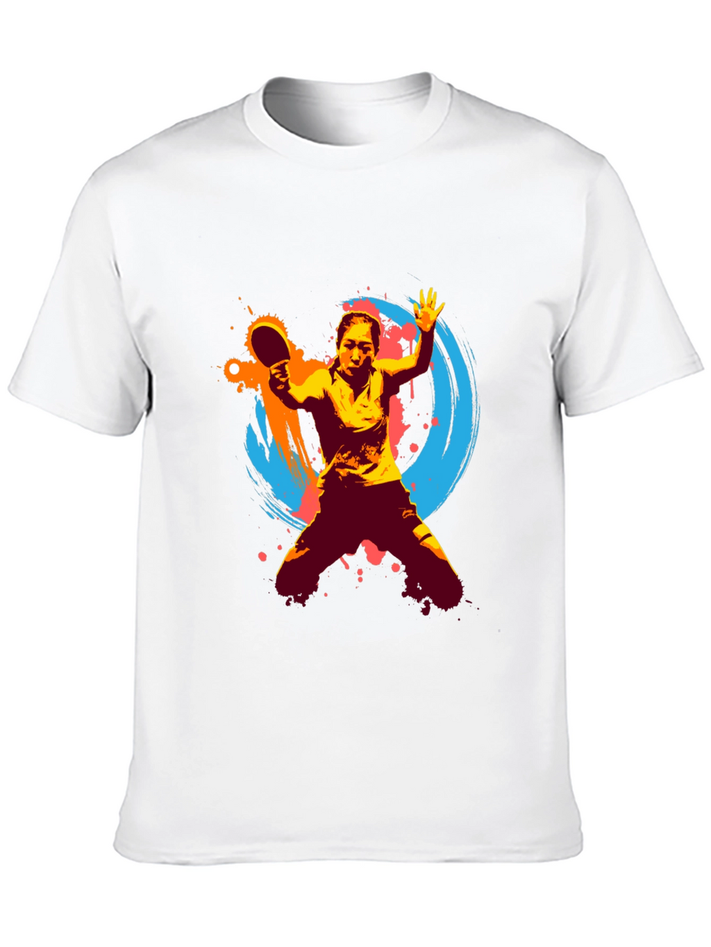 Dynamic Table Tennis Graphic Tee - Sporty Activewear
