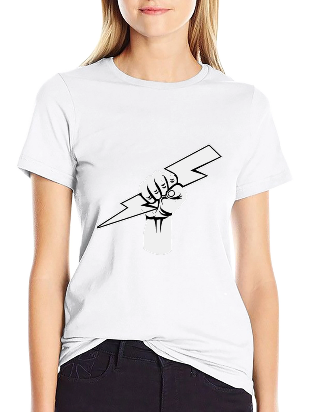 Lightning Bolt Fist Graphic Tee