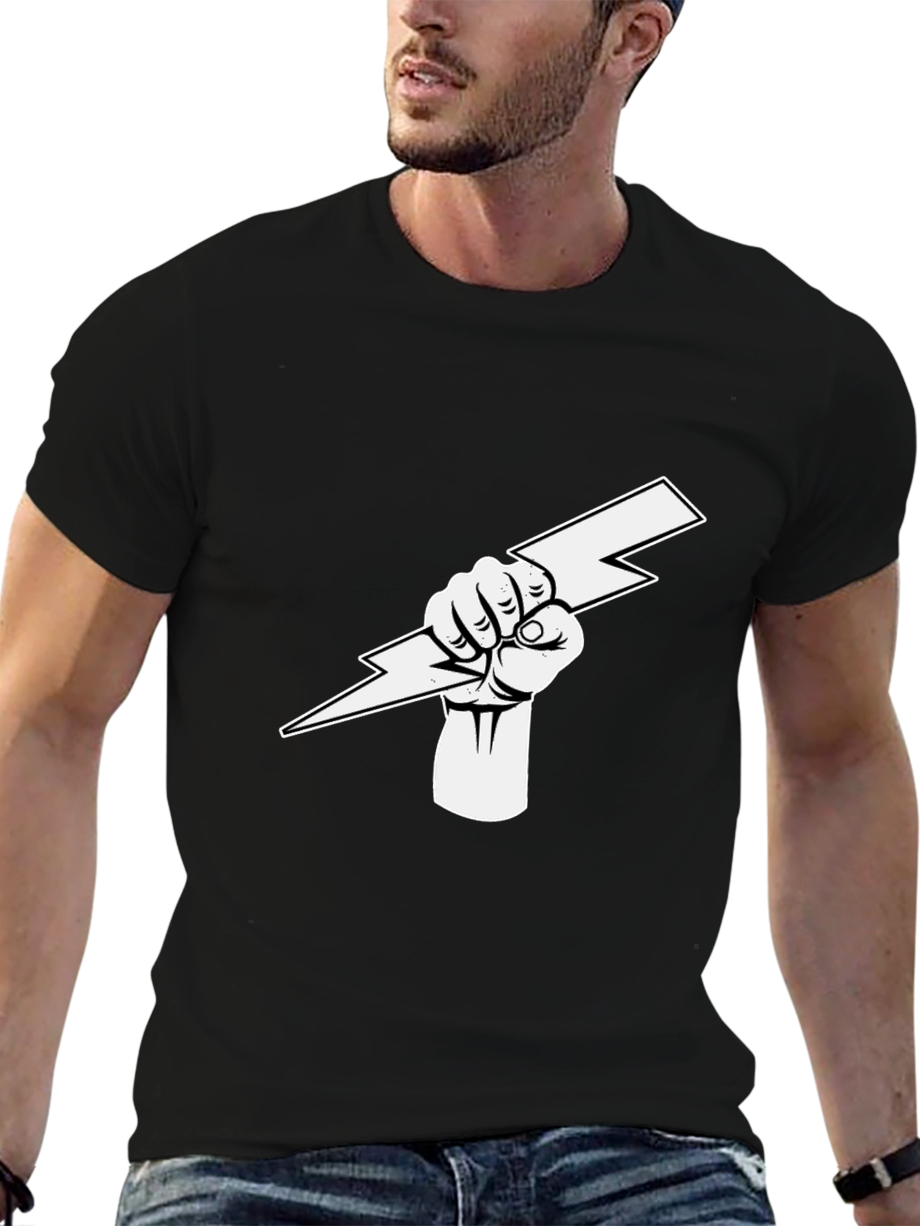 Lightning Bolt Fist Graphic Tee