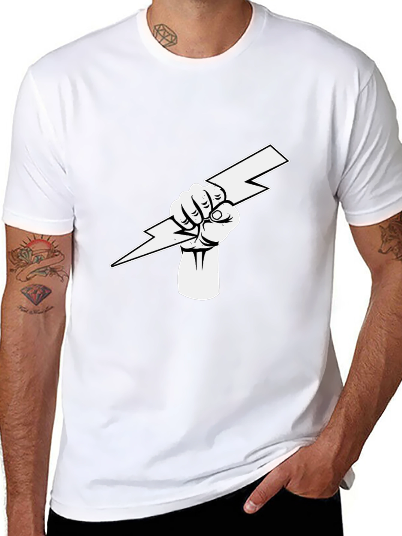 Lightning Bolt Fist Graphic Tee