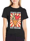 Peace Love Ice Cream T-Shirt