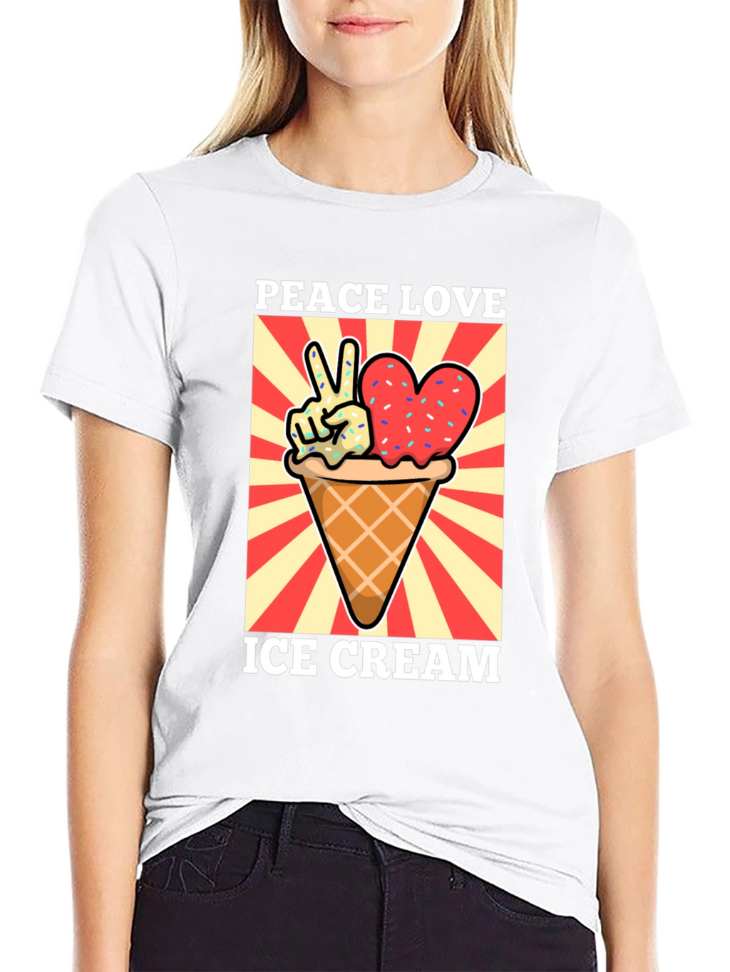 Peace Love Ice Cream T-Shirt