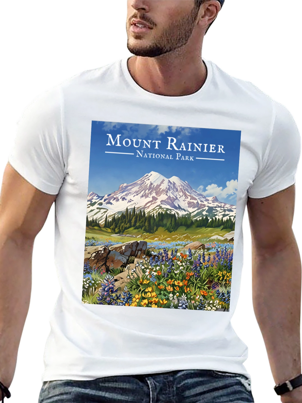 Mount Rainier National Park Graphic Tee