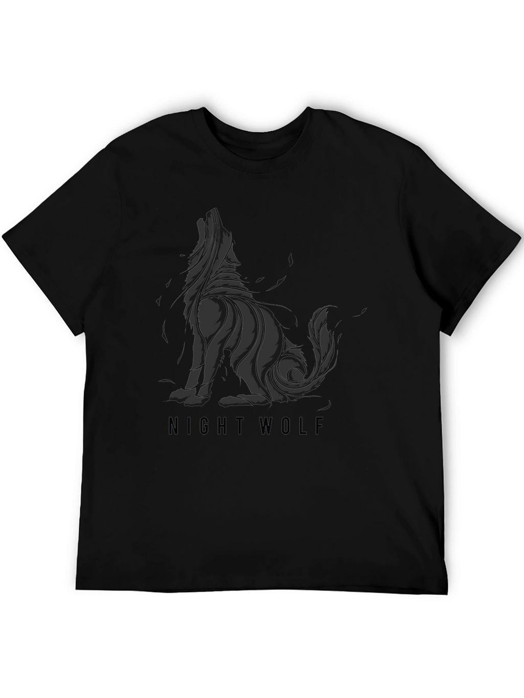 Night Wolf Graphic Tee - Dark Style
