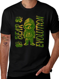Bear Evolution Camo Graphic T-Shirt
