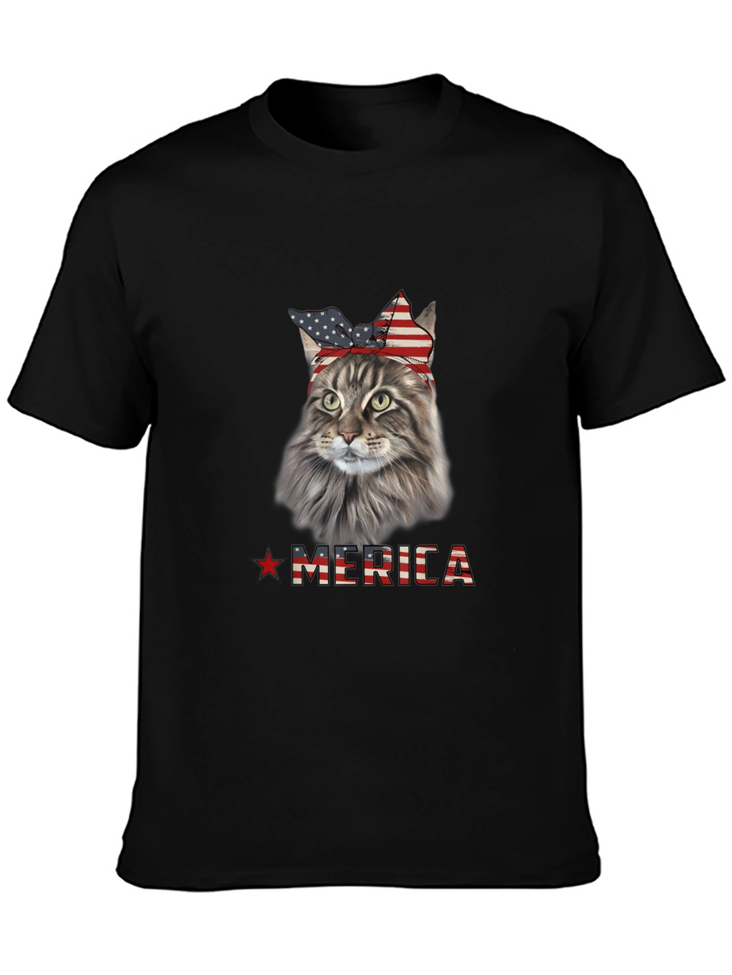 Patriotic Cat Merica T-Shirt