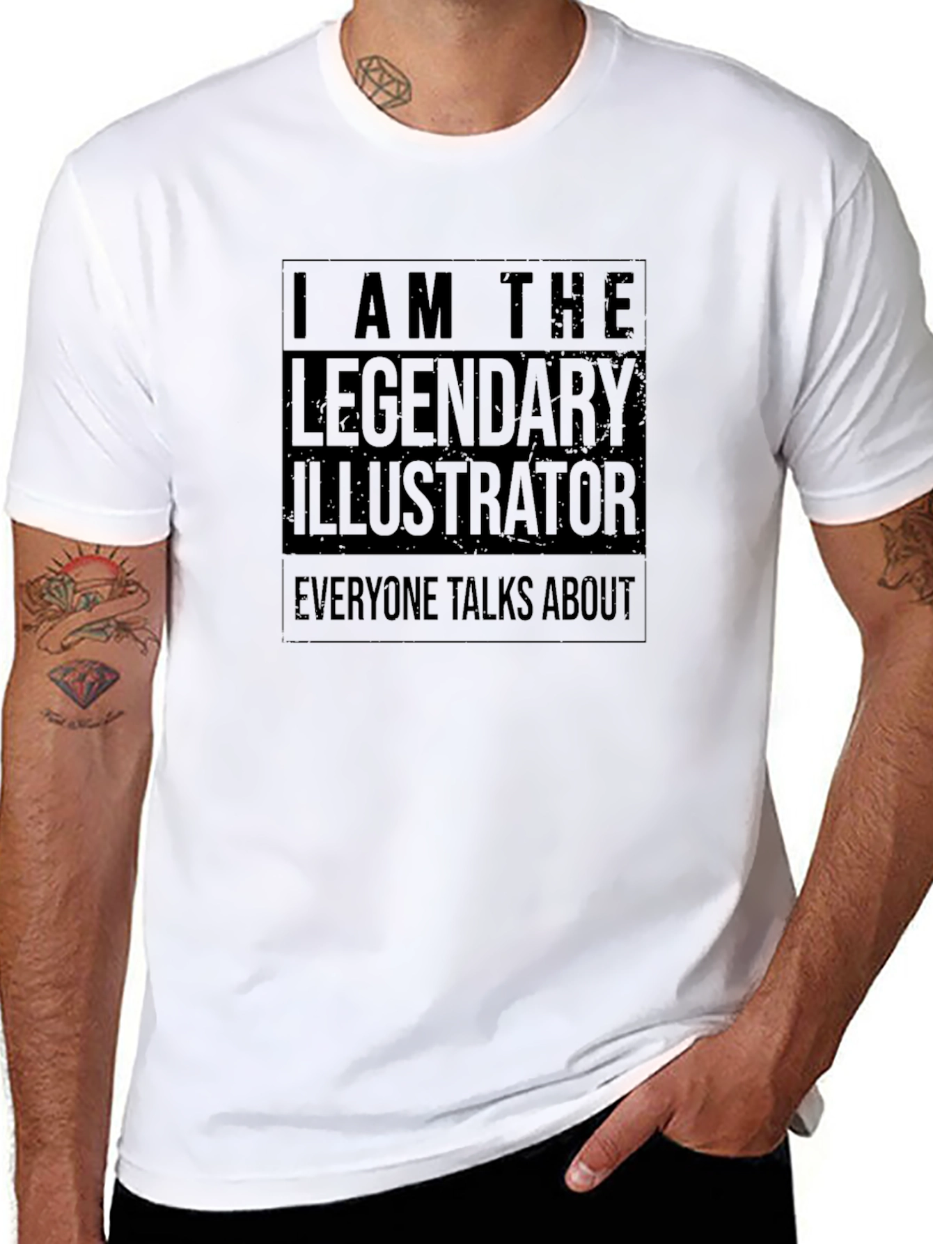 Legendary Illustrator Black T-Shirt