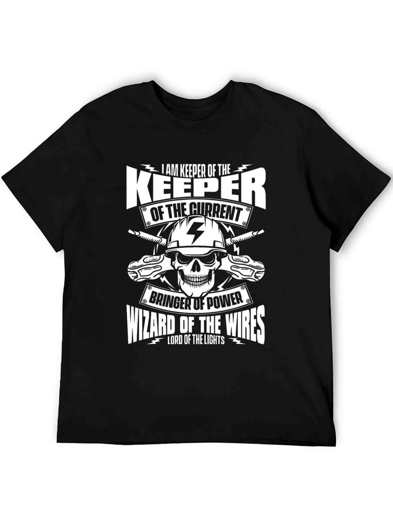 Electrician T-Shirt: Keeper of the Current Design
