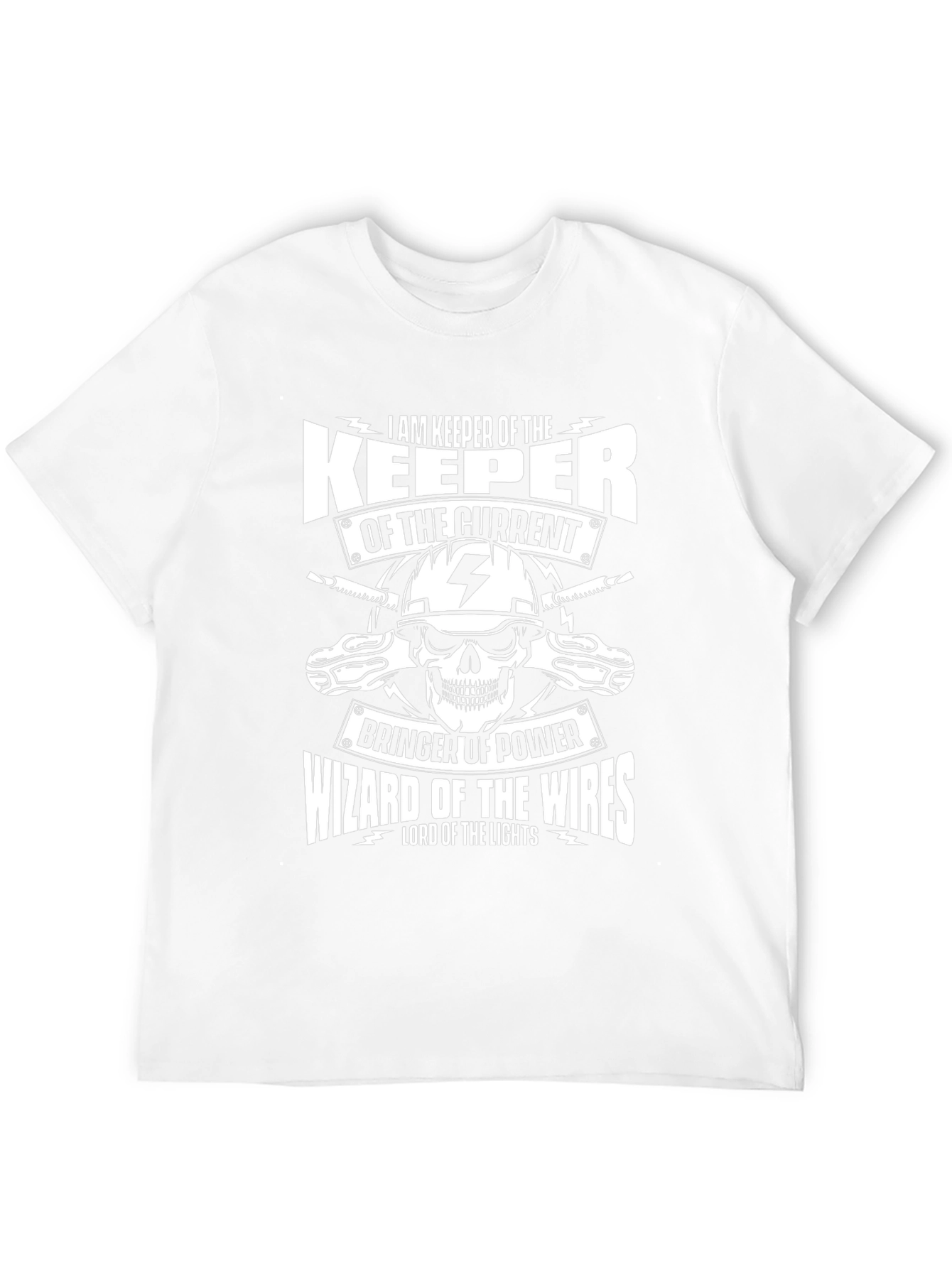 Electrician T-Shirt: Keeper of the Current Design
