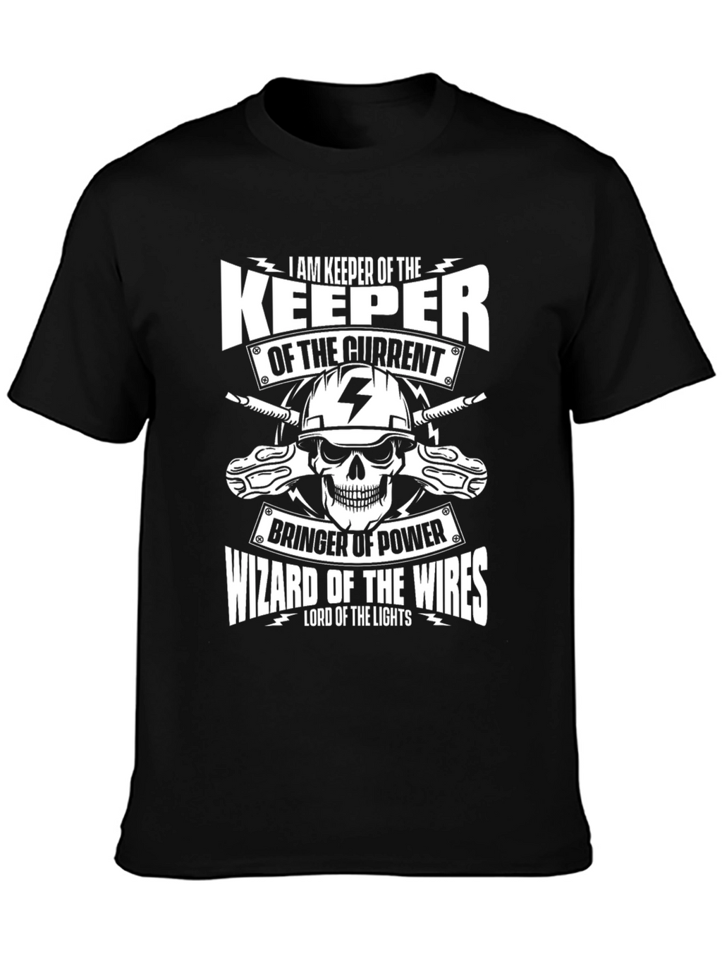 Electrician T-Shirt: Keeper of the Current Design