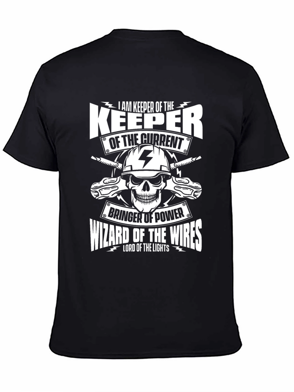 Electrician T-Shirt: Keeper of the Current Design