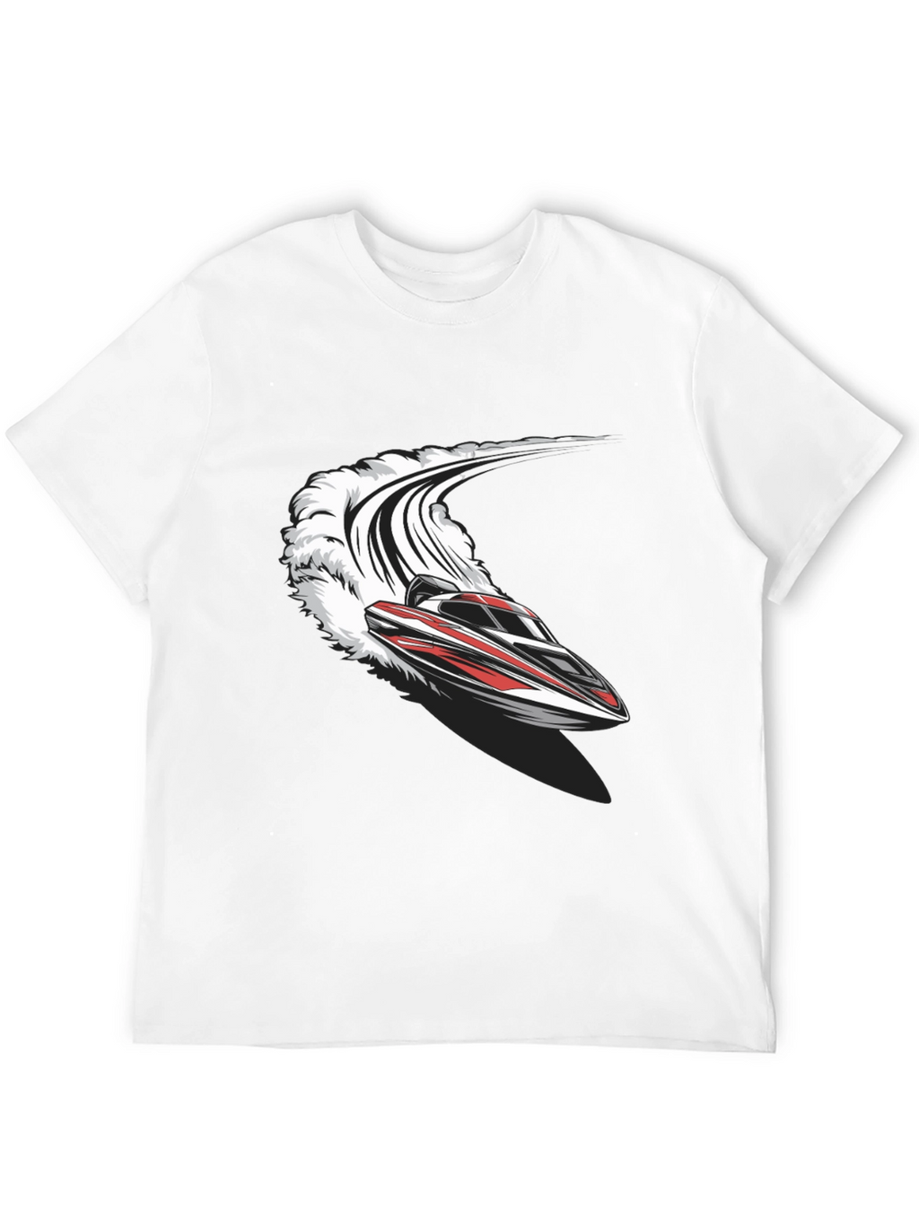 Speedboat T-Shirt - Black Graphic Tee