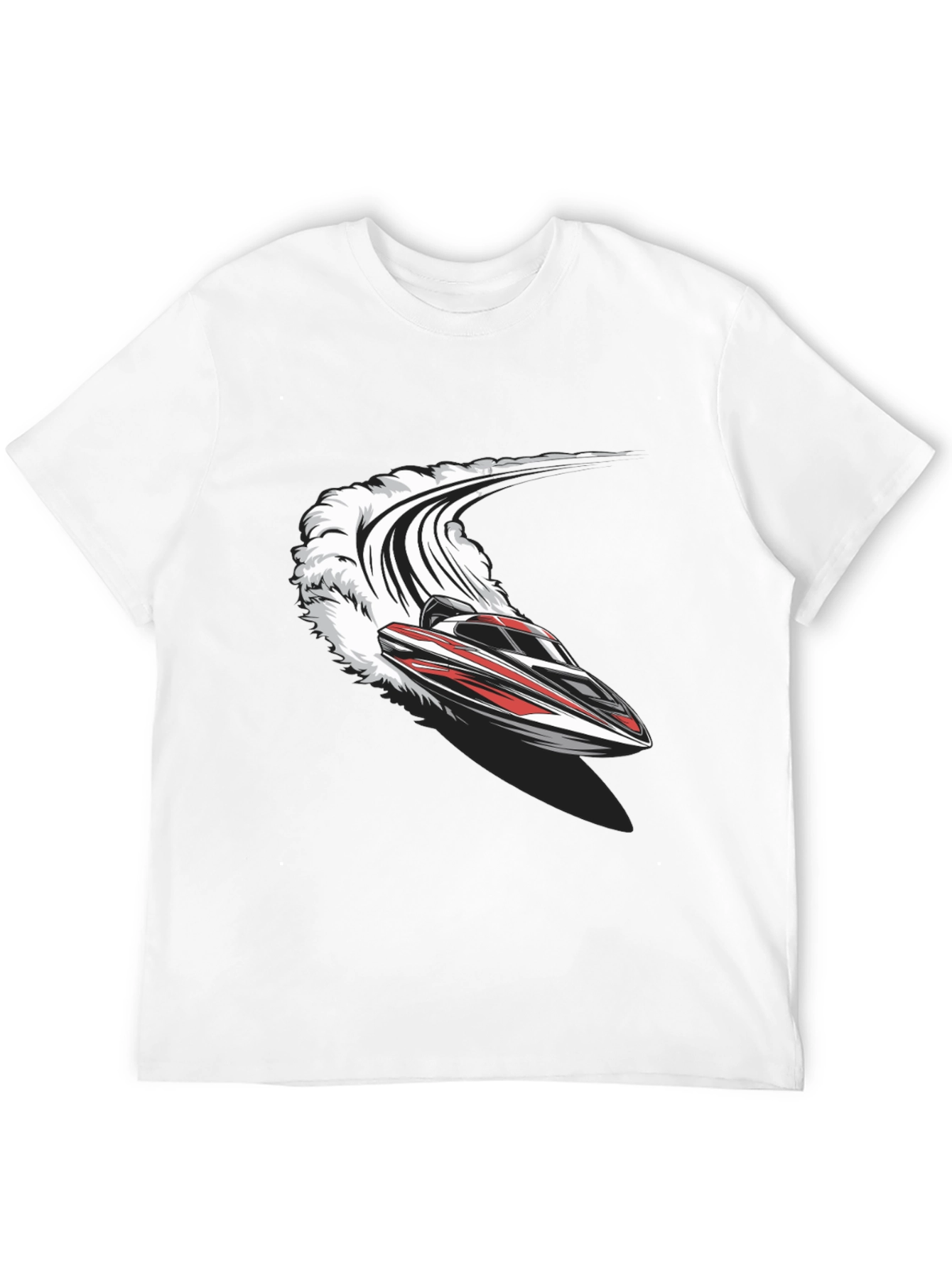 Speedboat T-Shirt - Black Graphic Tee