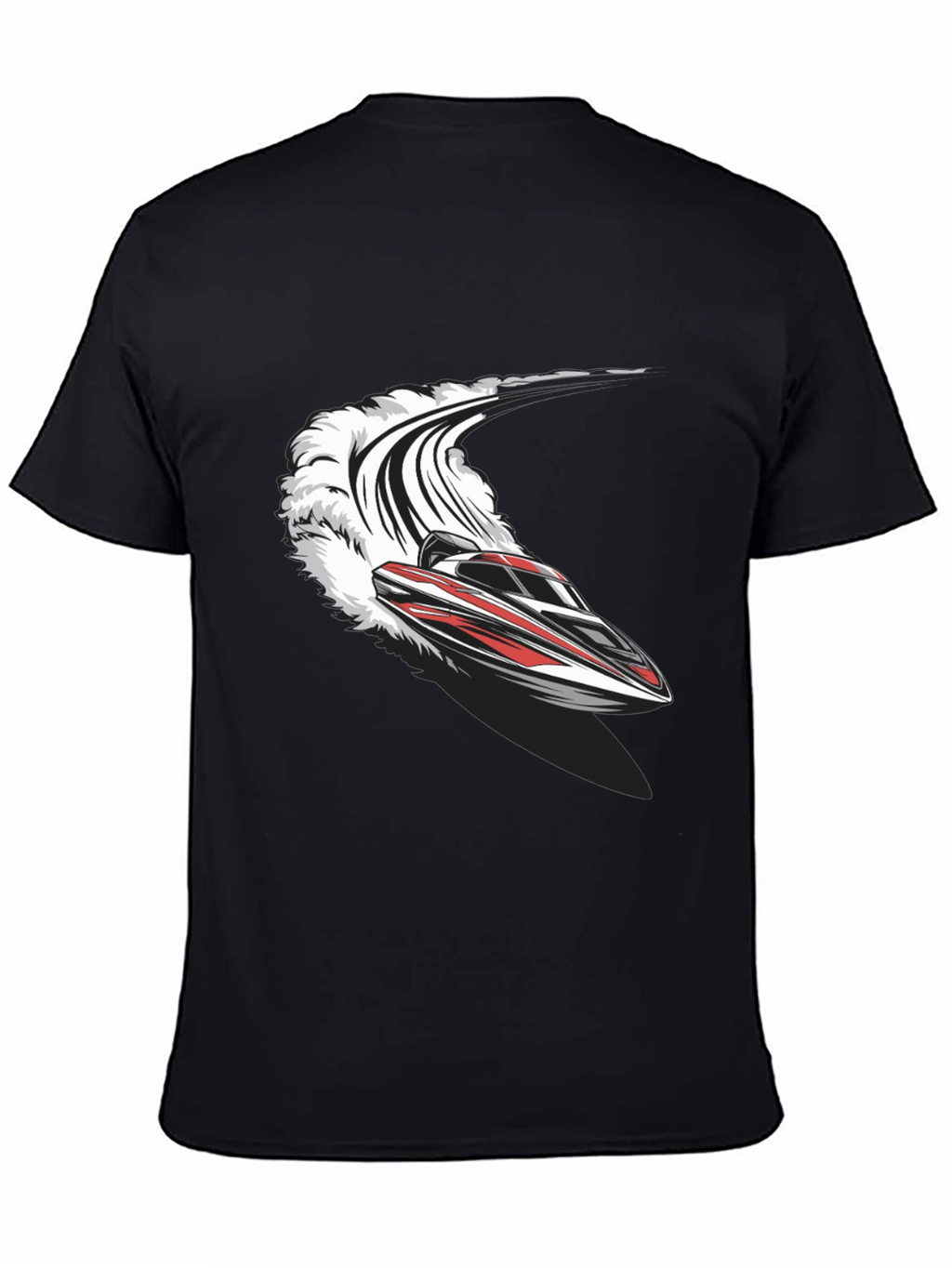 Speedboat T-Shirt - Black Graphic Tee