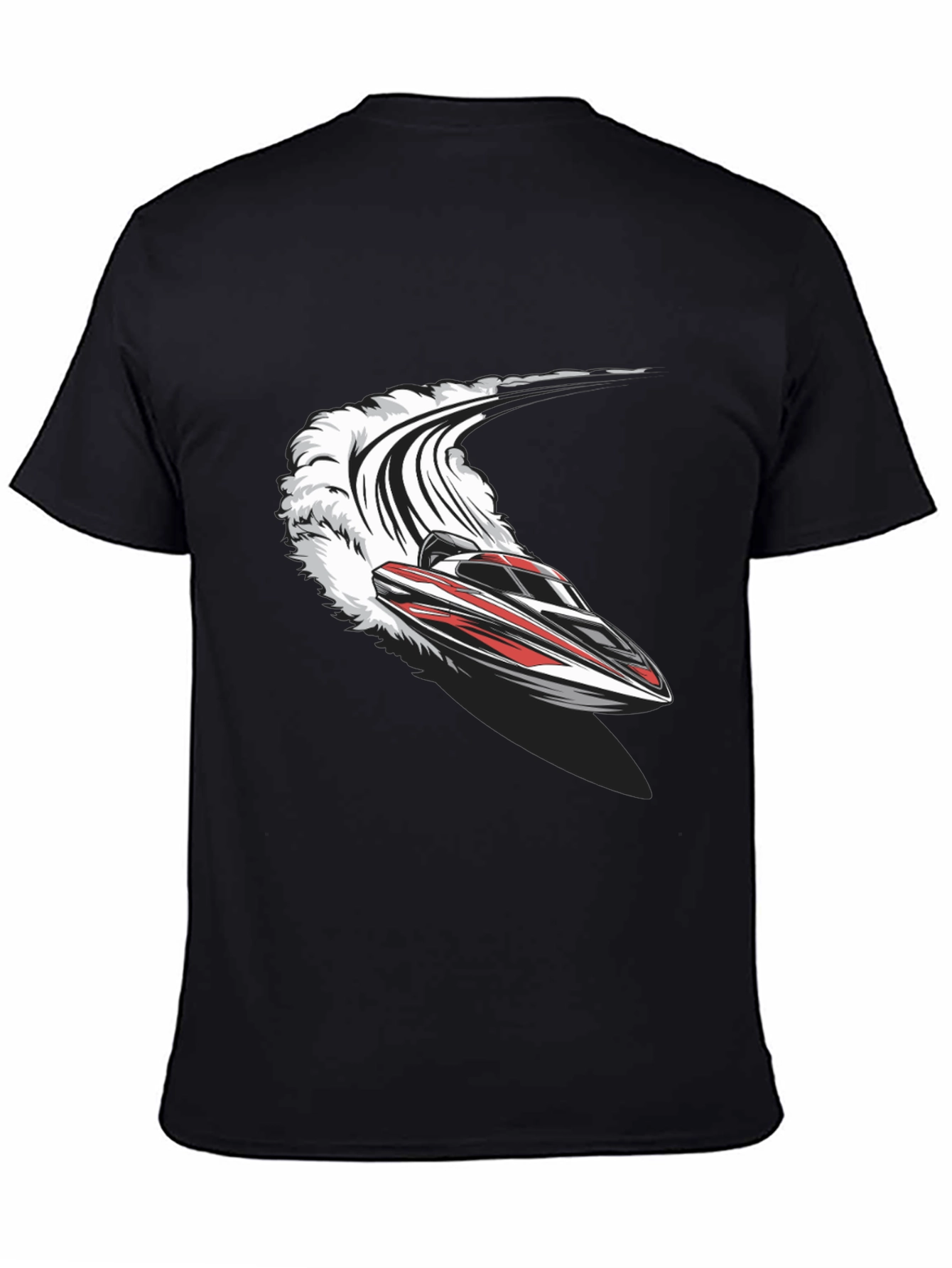 Speedboat T-Shirt - Black Graphic Tee
