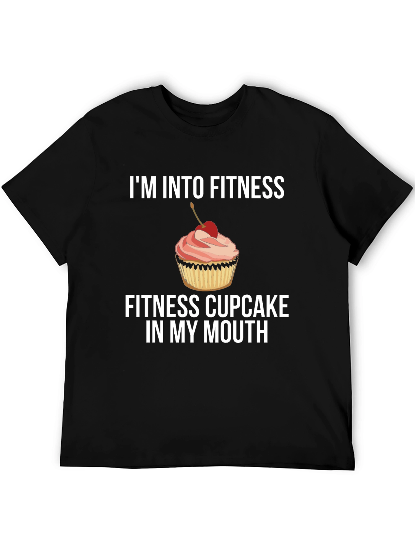 Fitness Cupcake Graphic T-Shirt